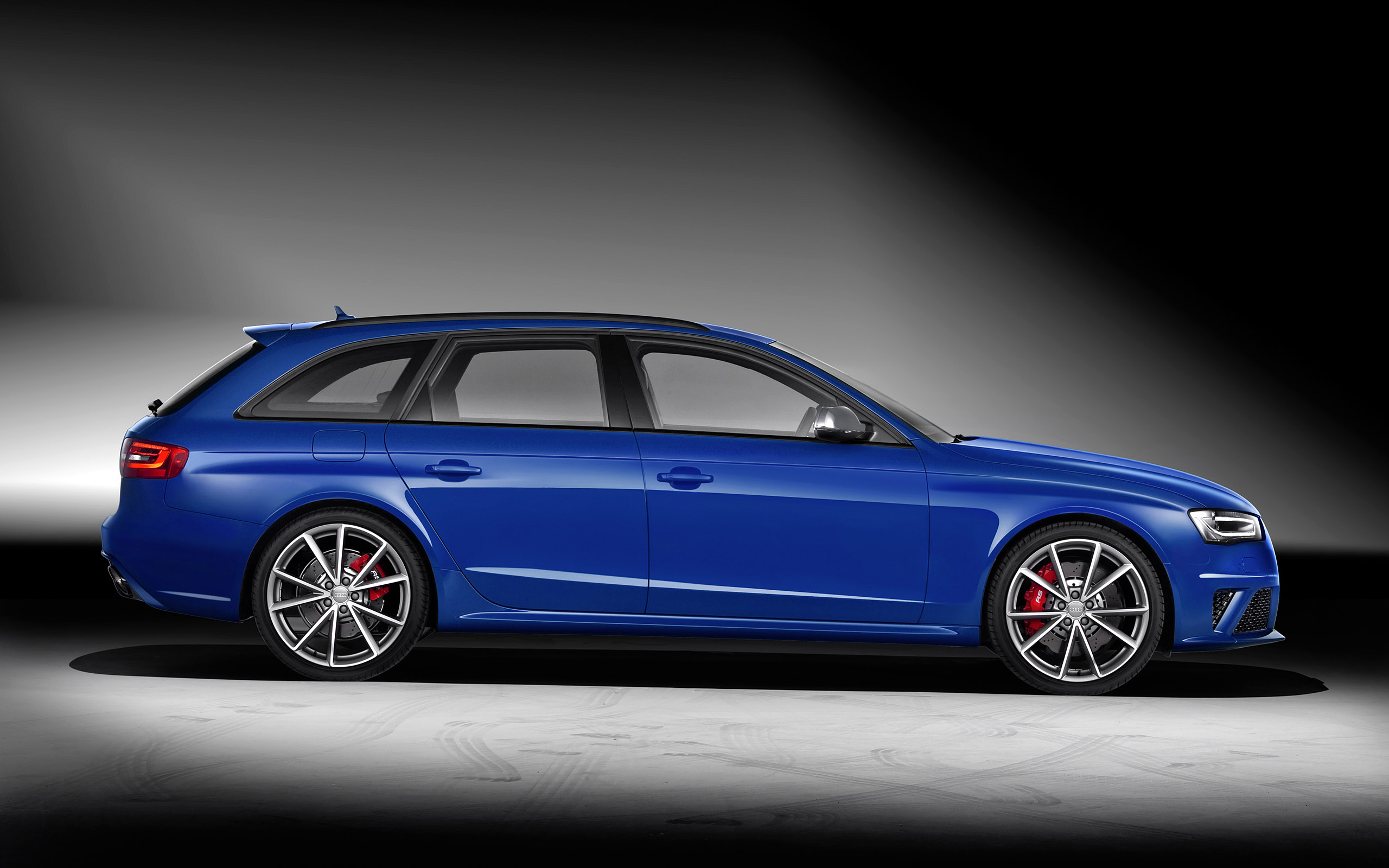 Blue Audi RS4 Avant Nogaro Station Wagon HD Wallpaper