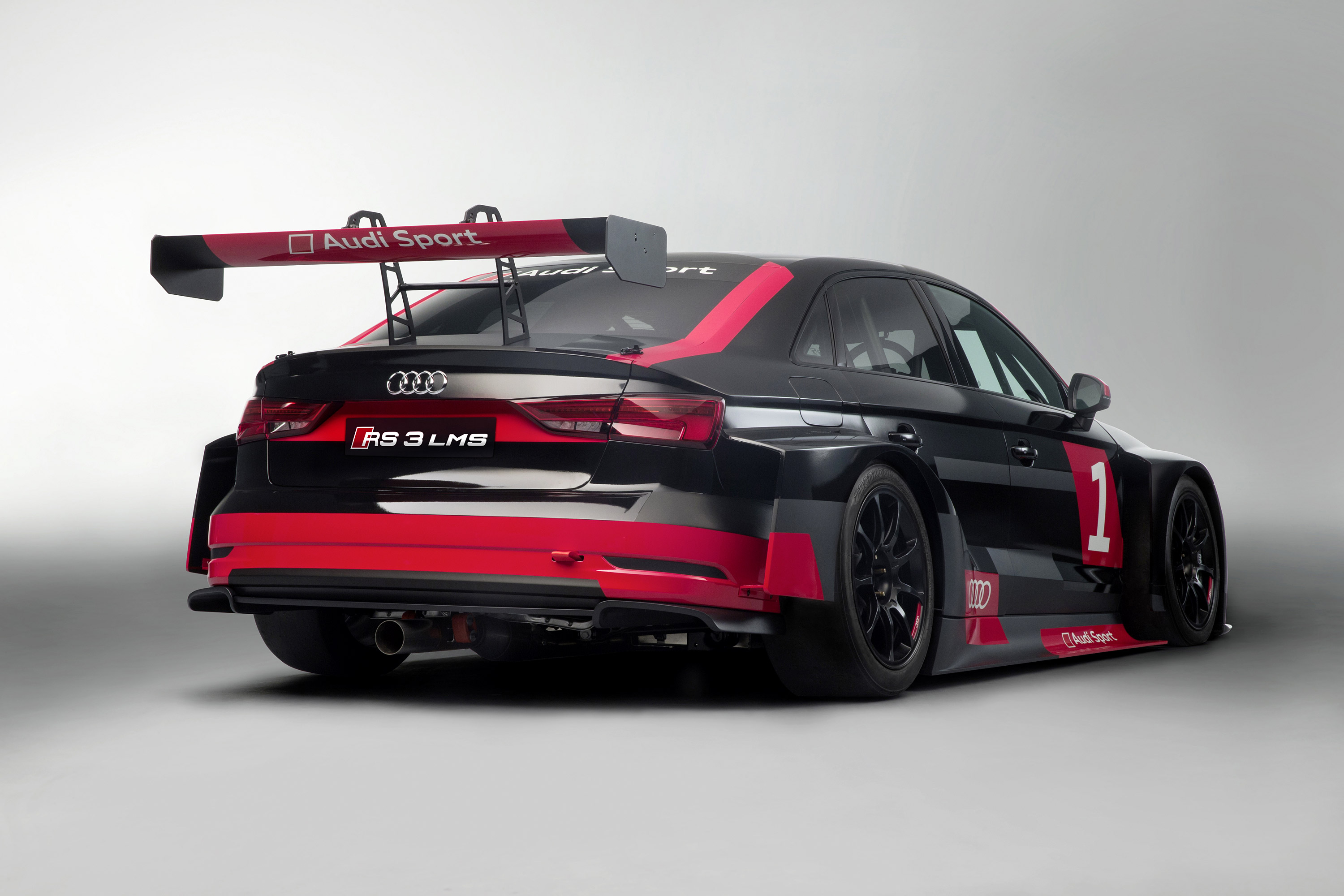 Audi RS3 LMS race car with large rear wing HD Wallpaper