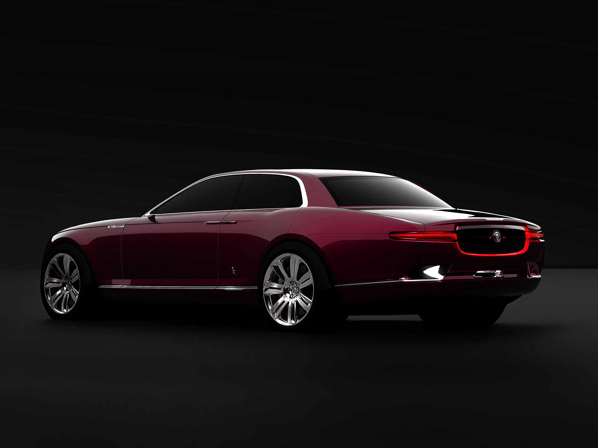 Jaguar B99 Concept car, rear 3/4 view HD Wallpaper
