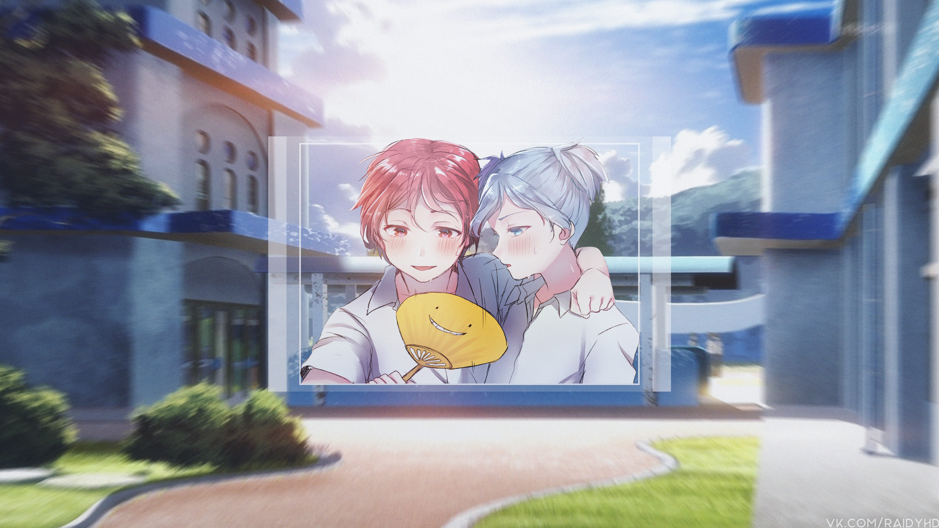 Karma Akabane and Nagisa Shiota from Assassination Classroom 4K HD Wallpaper