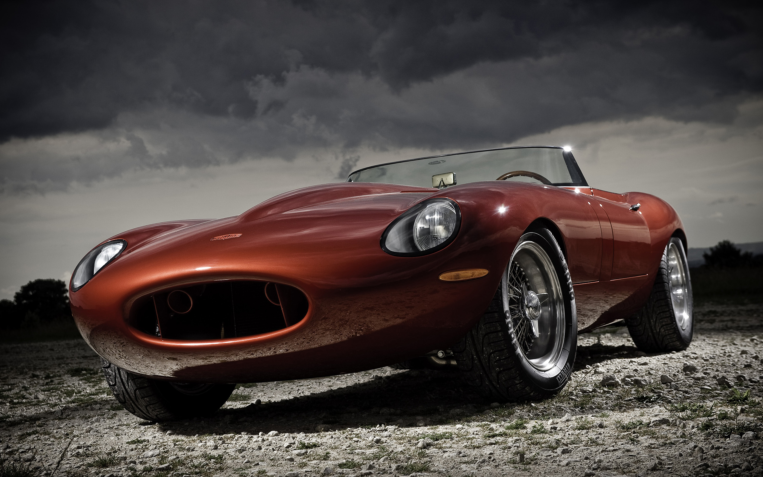 Red Eagle Speedster Convertible Car HD Wallpaper