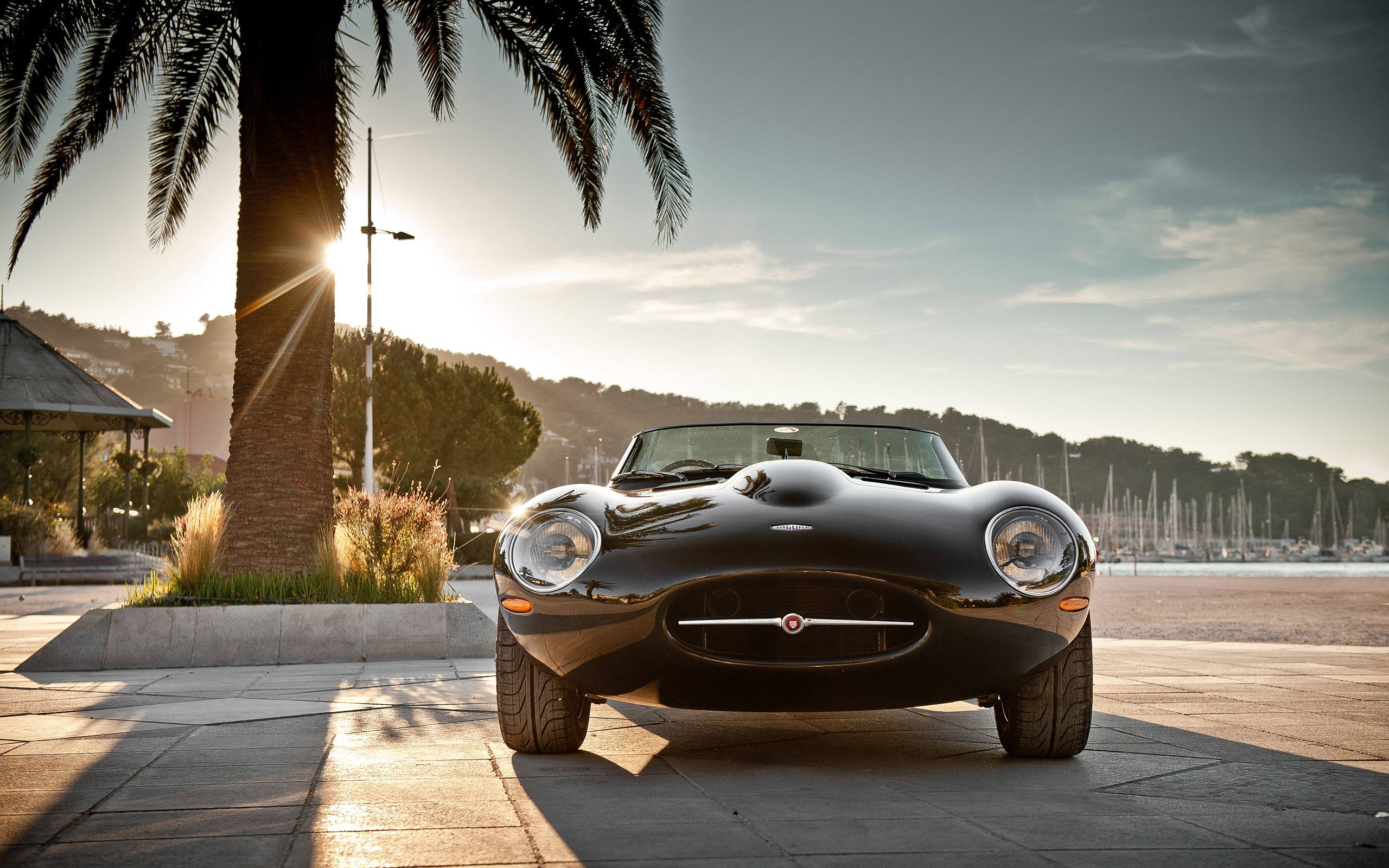Black Jaguar Eagle Speedster Convertible HD Wallpaper
