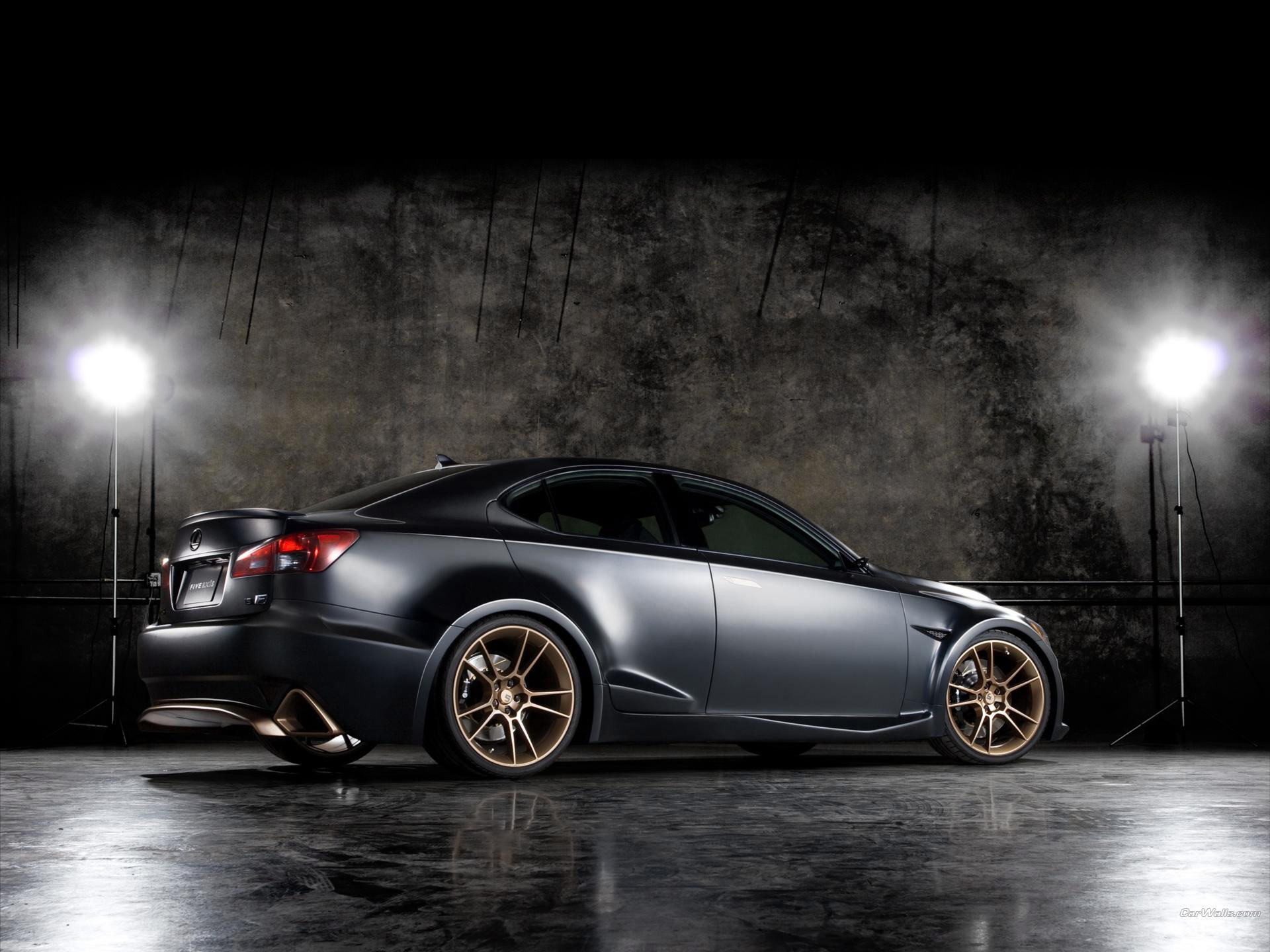 Lexus IS F (2009) in a studio setting HD Wallpaper