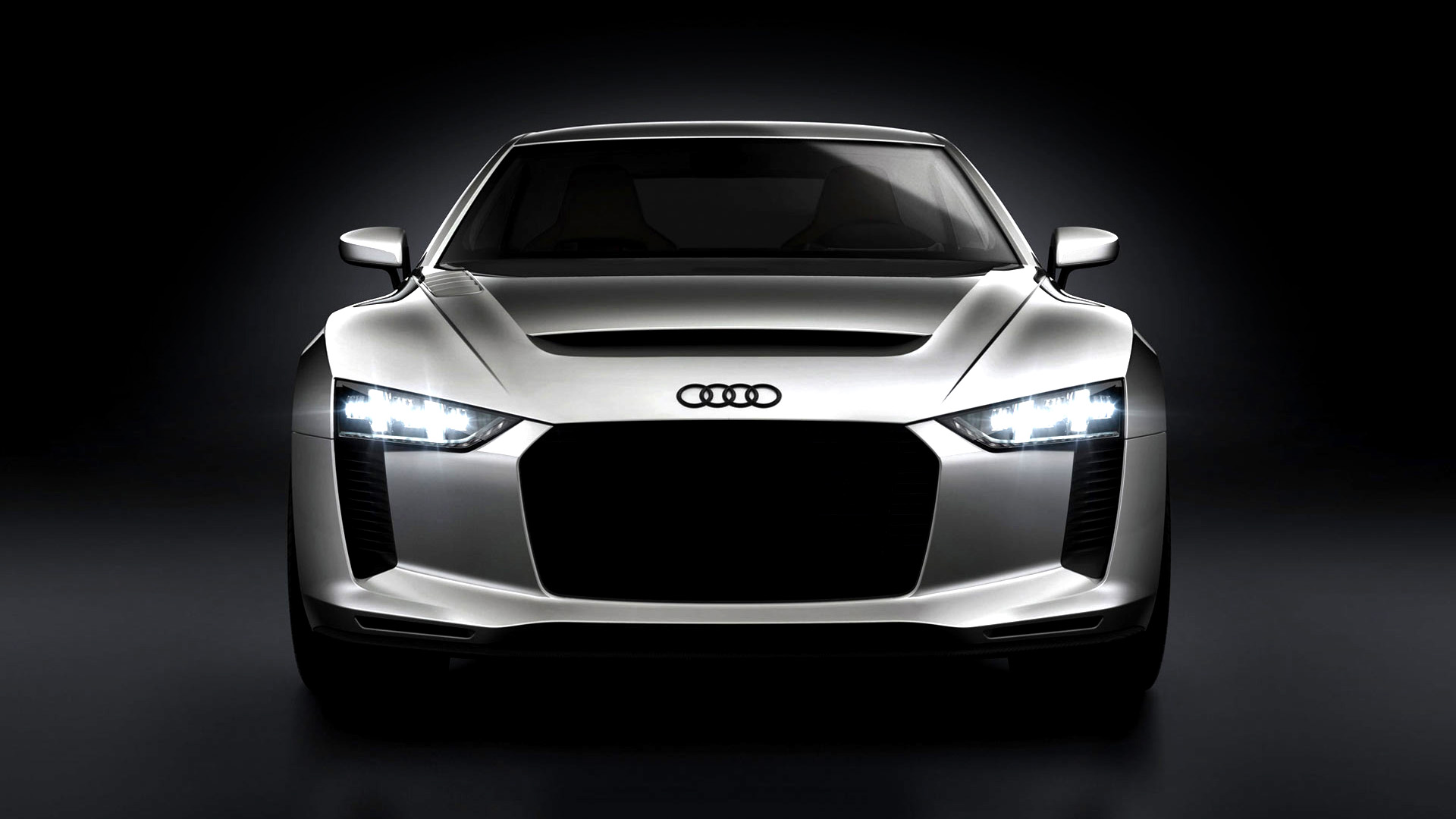 Audi Quattro Concept car front view HD Wallpaper