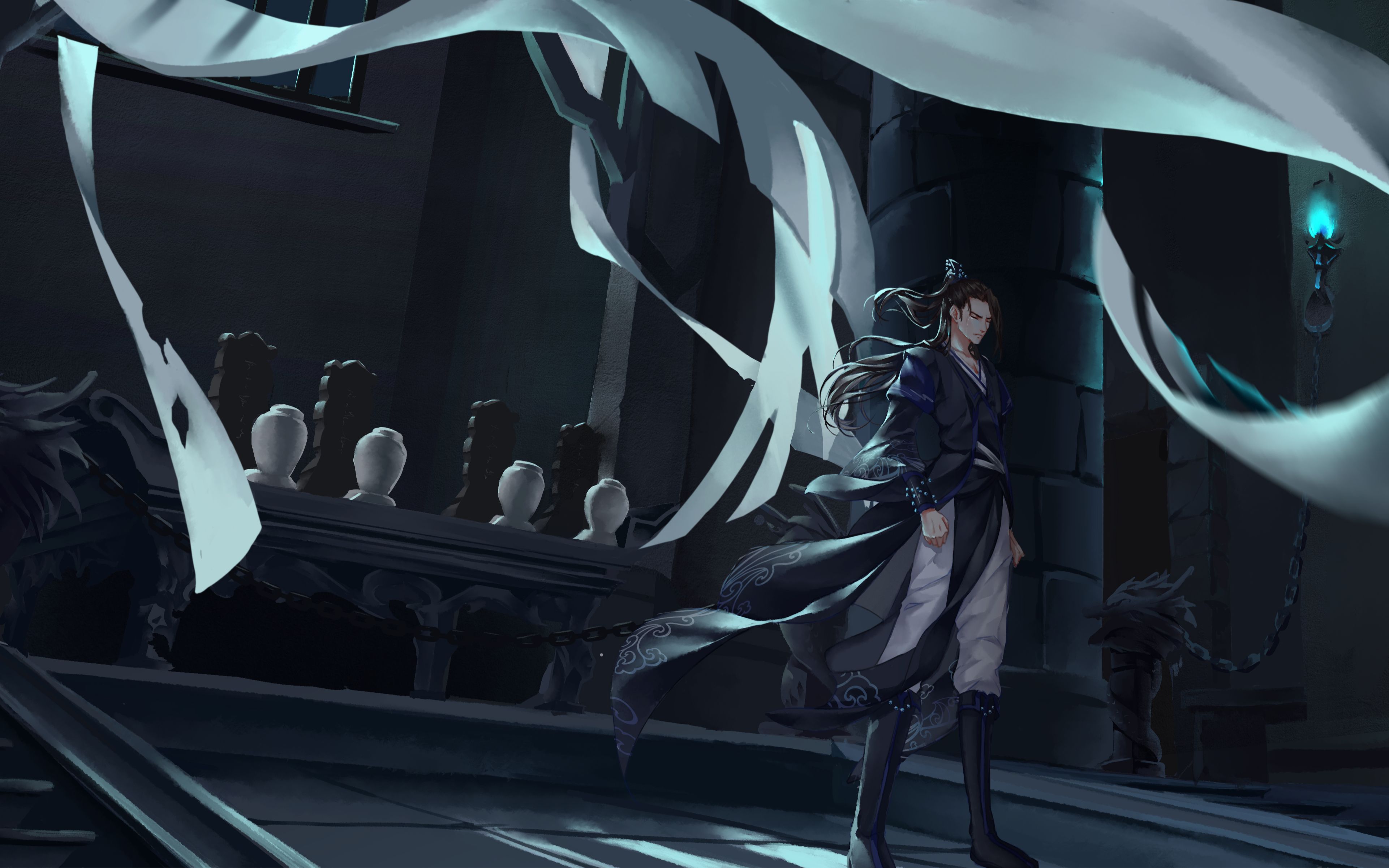 Xie Lian from Tian Guan Ci Fu 4K HD Wallpaper