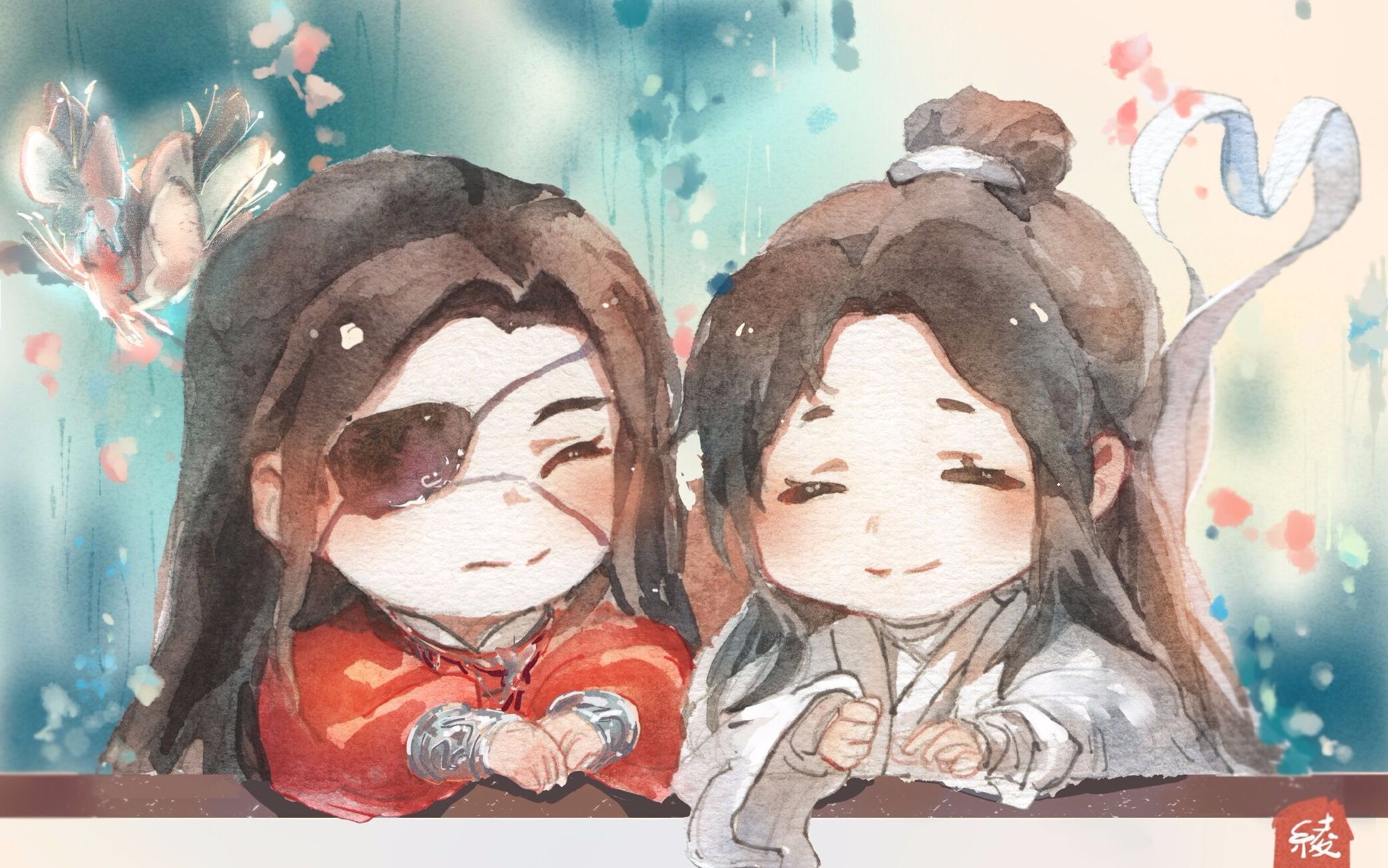 Xie Lian and Hua Cheng from Heaven Official's Blessing HD Wallpaper