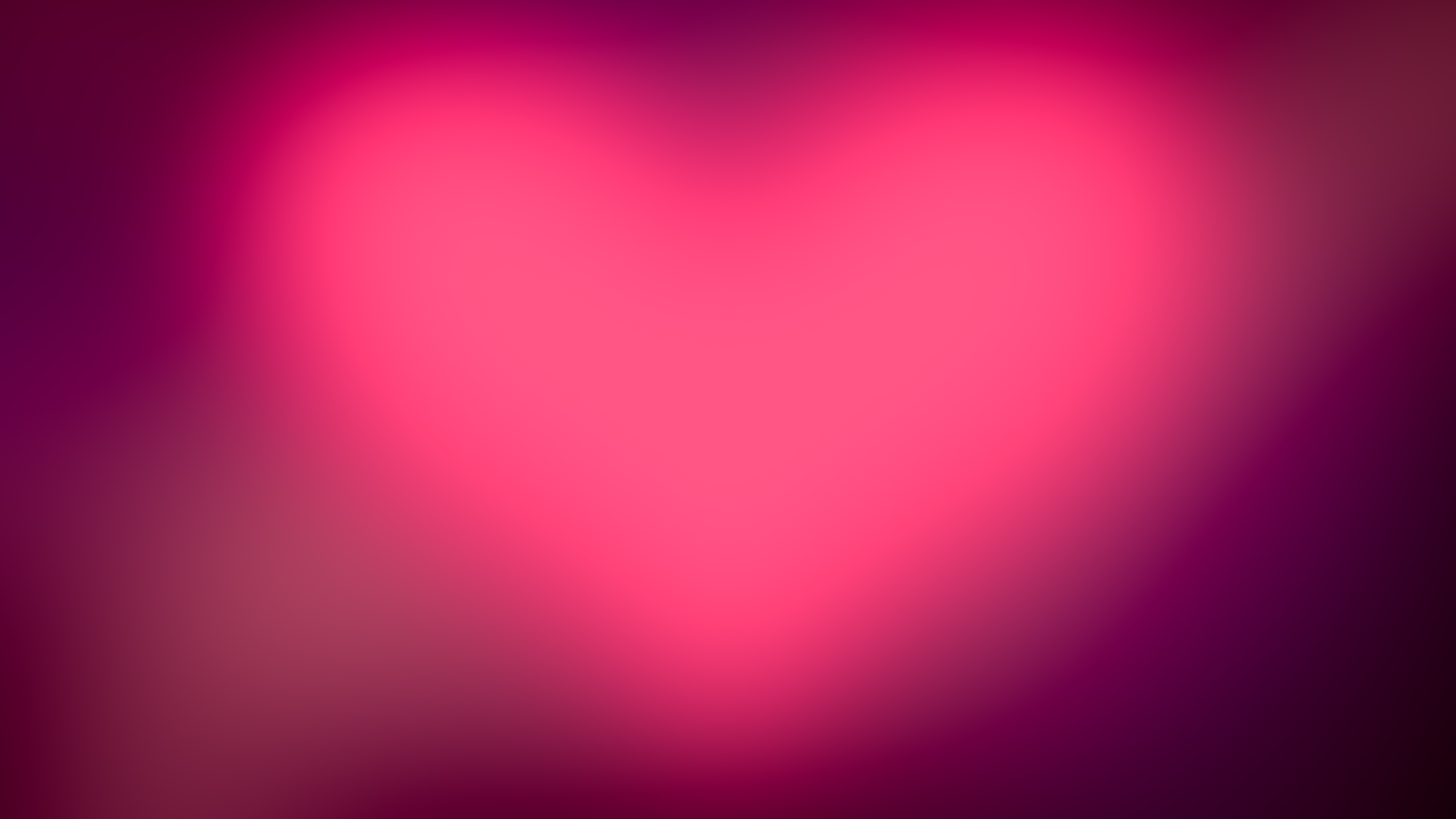 Artistic Pink Heart 4K HD Wallpaper