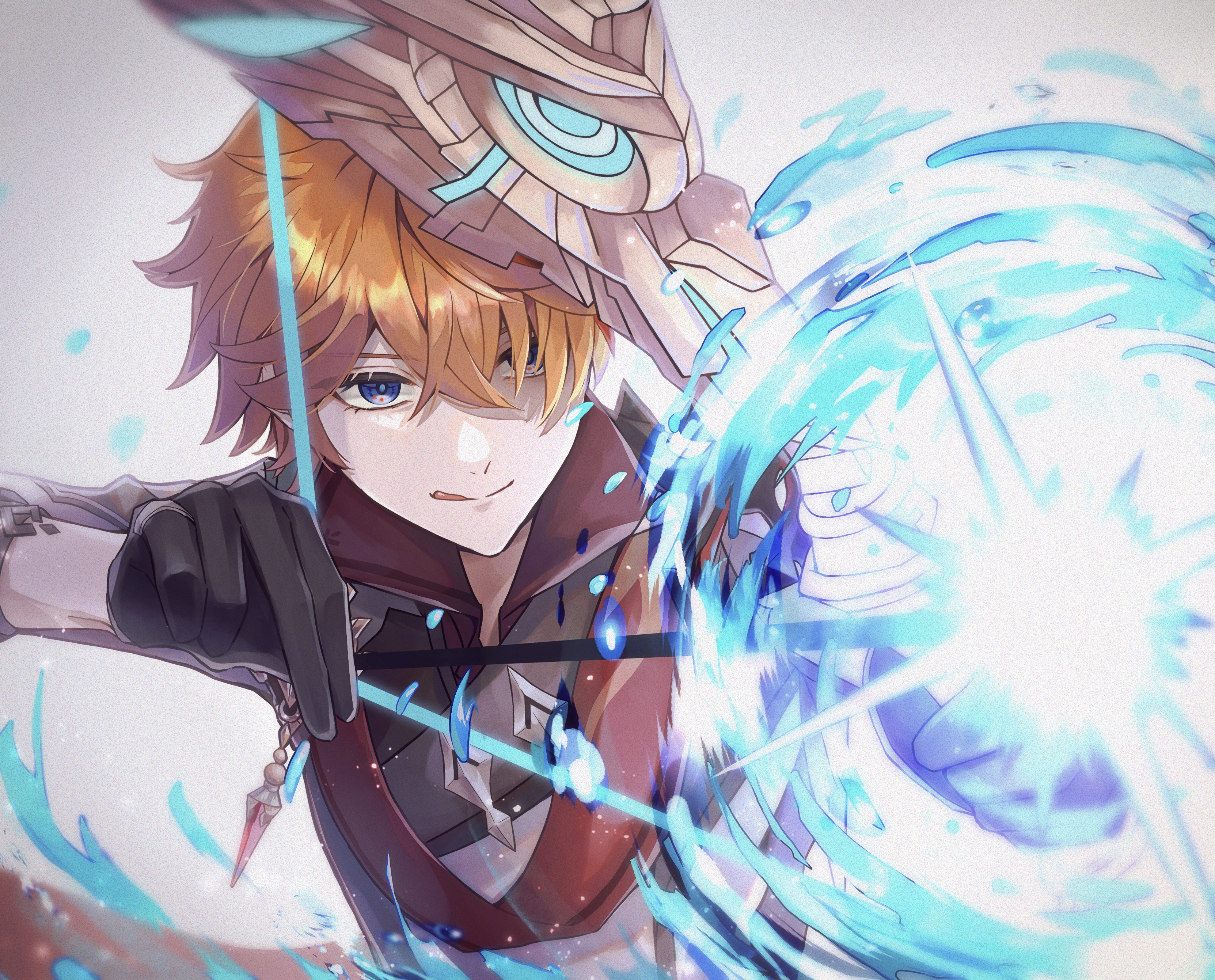 Tartaglia Childe Energy Archery Scene HD Wallpaper