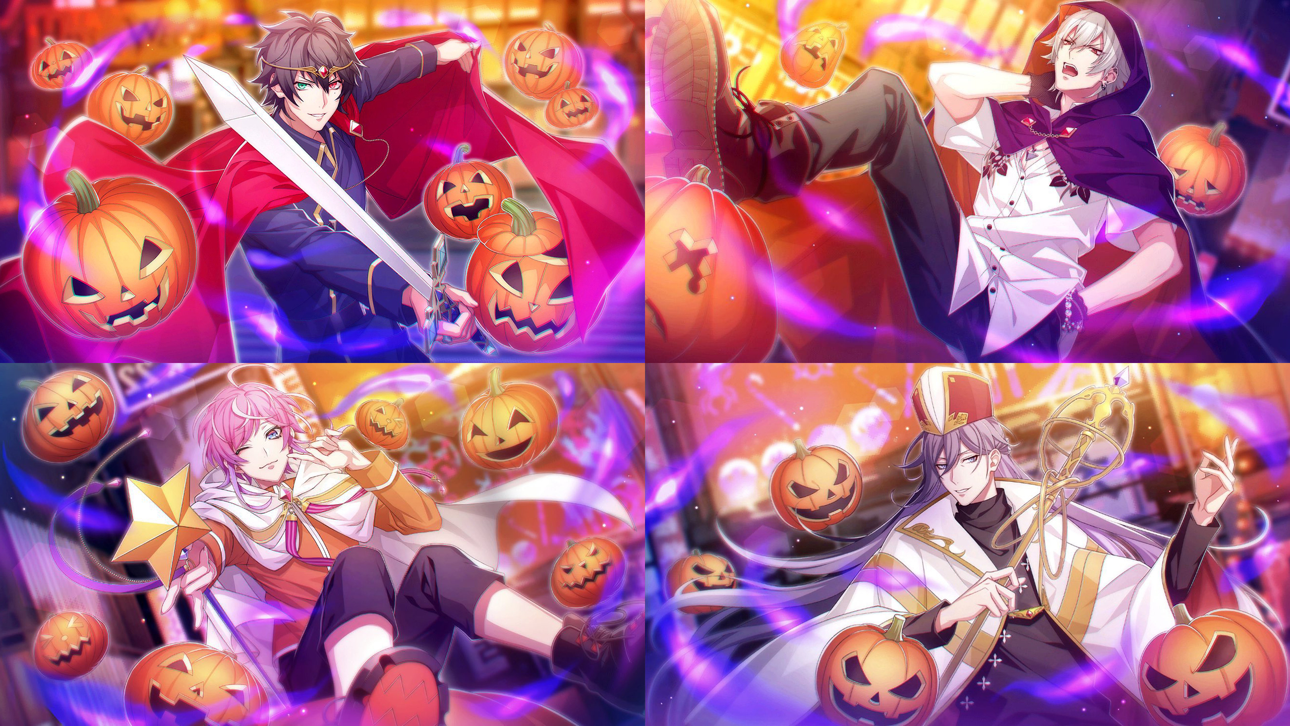 The Dirty Dawg Halloween: Ramuda, Jakurai, Ichiro, Samatoki HD Wallpaper