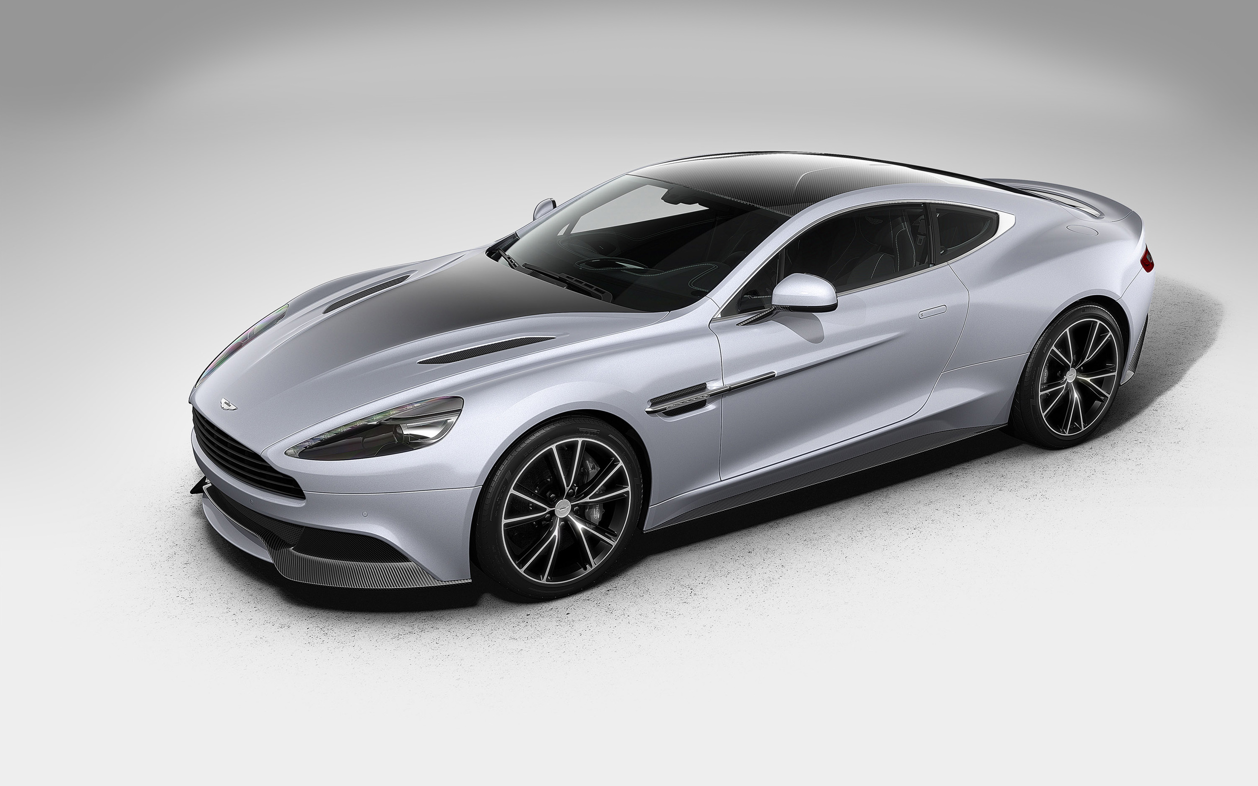 Silver Aston Martin Vanquish Centenary Coupe HD Wallpaper