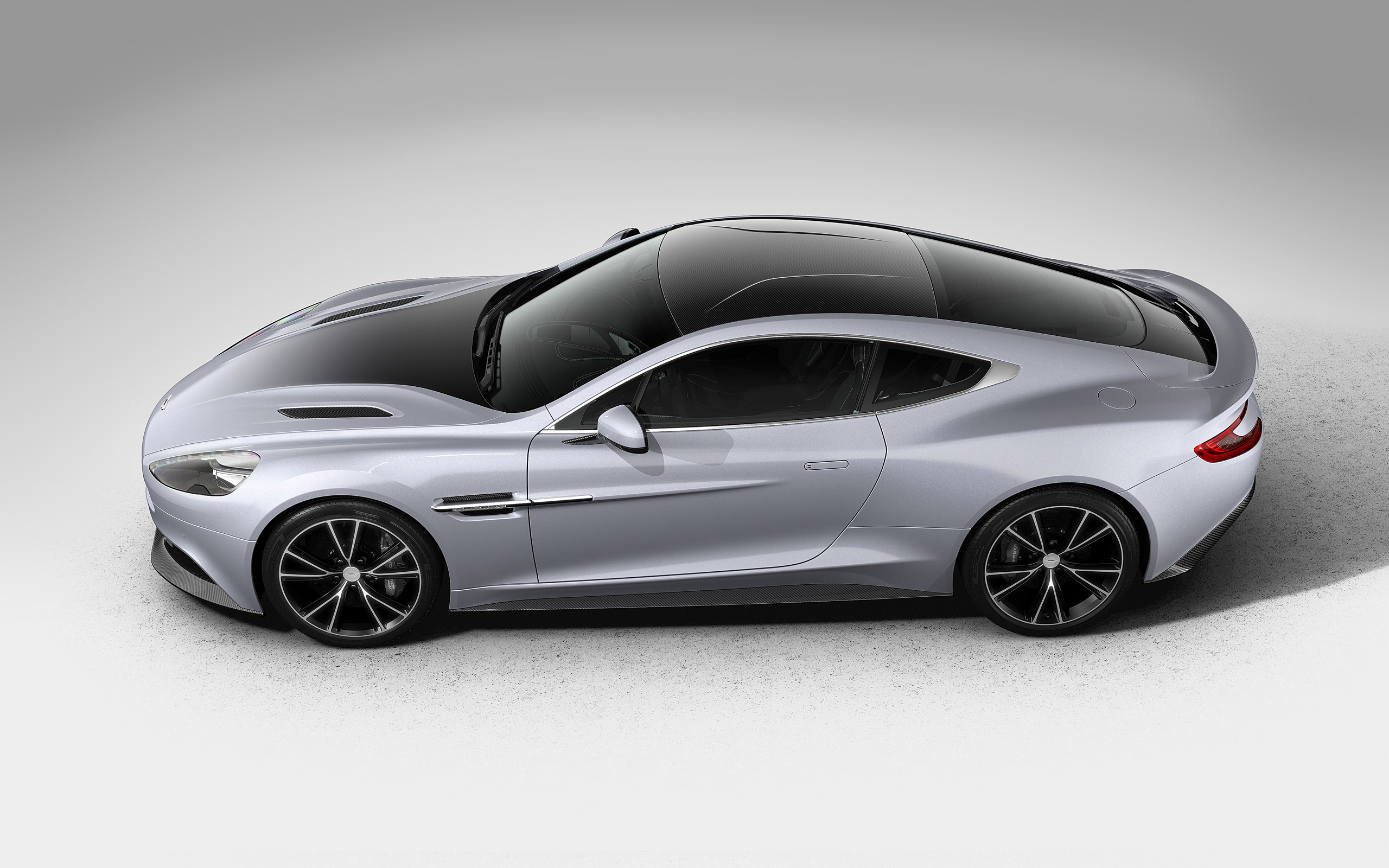 Silver Aston Martin Vanquish Centenary Coupe HD Wallpaper