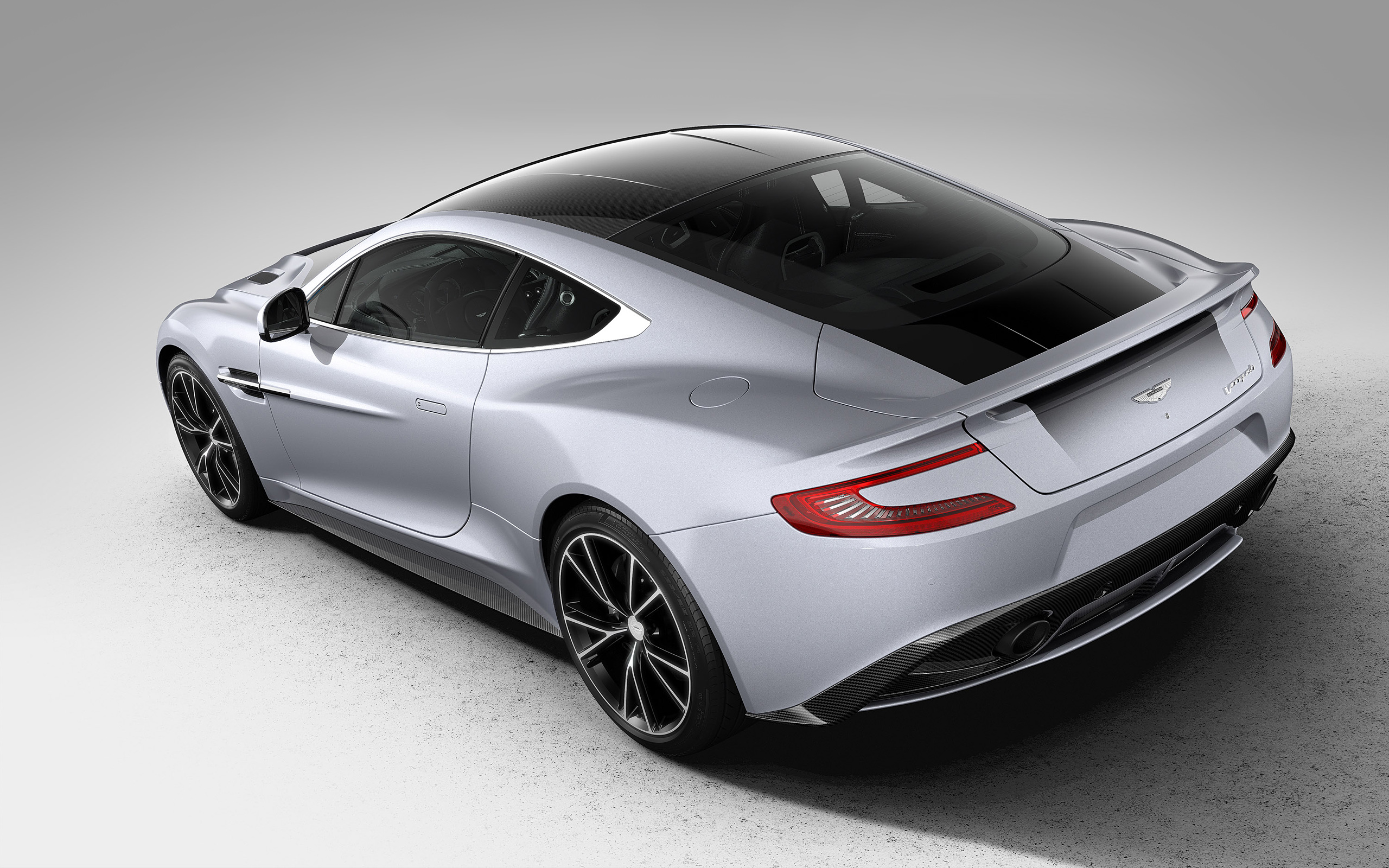 Silver Aston Martin Vanquish Centenary Coupe HD Wallpaper