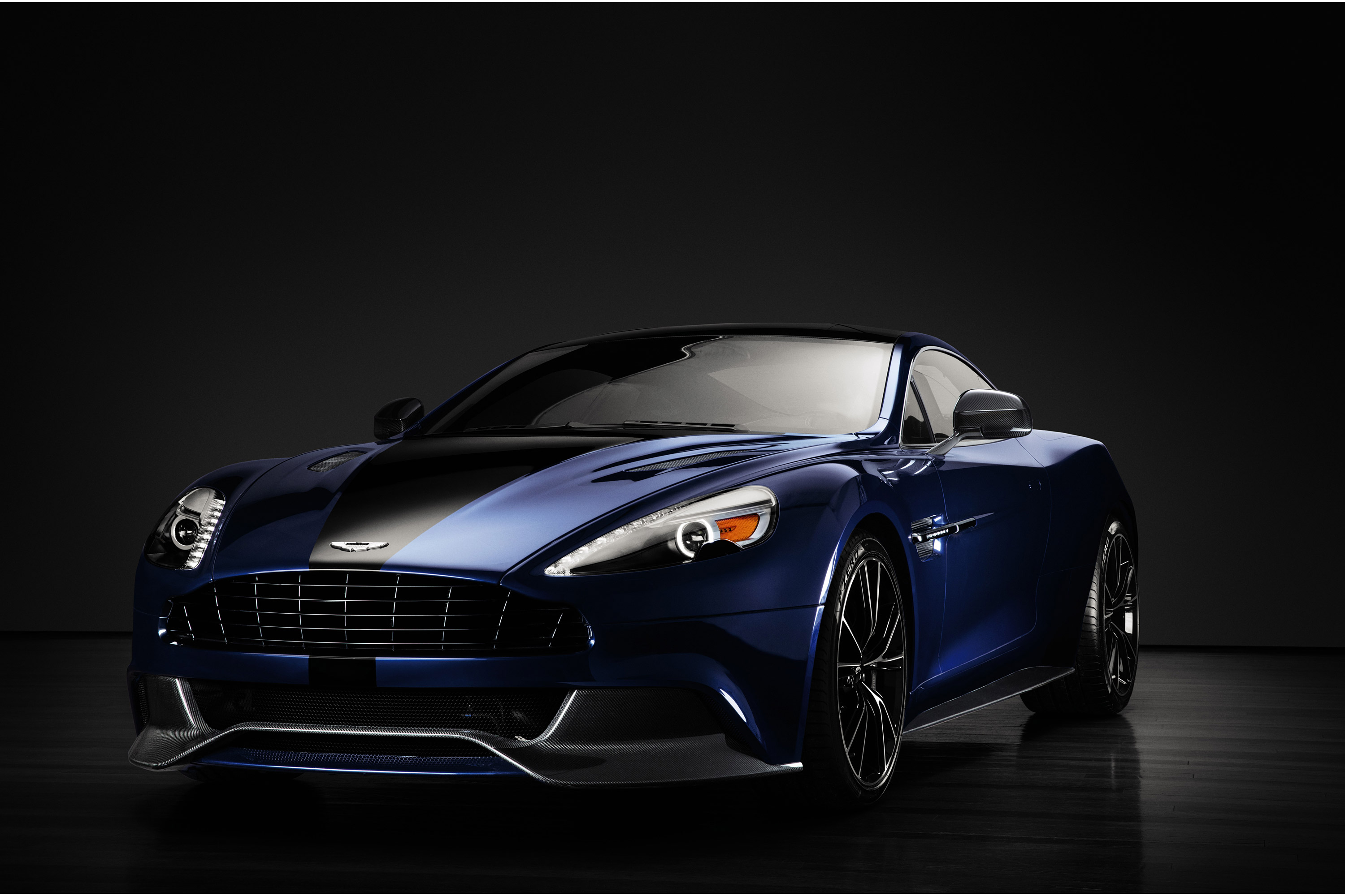 Blue 2013 Aston Martin Vanquish Centenary Coupe HD Wallpaper