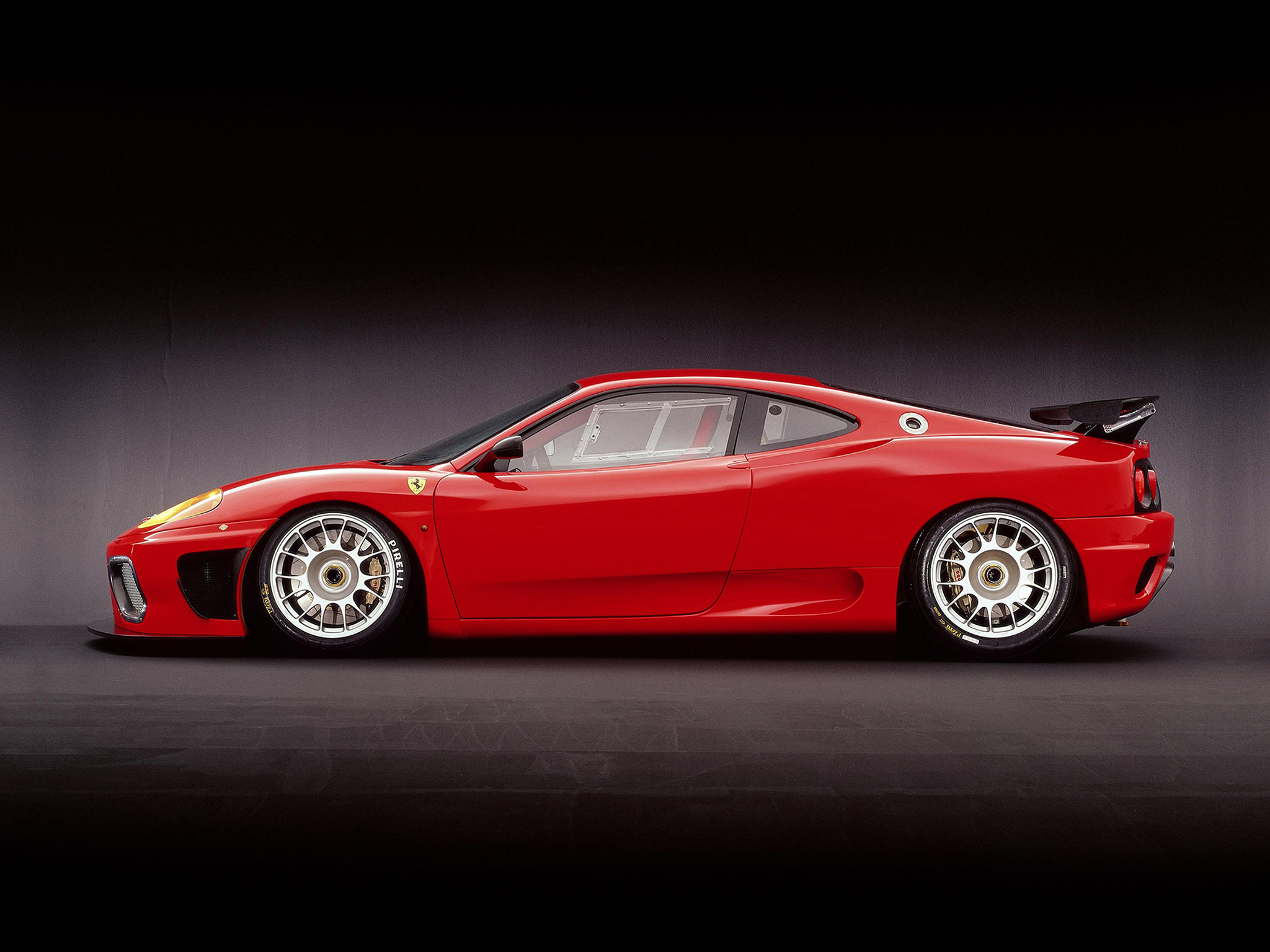 Red Ferrari 360 GT race car HD Wallpaper