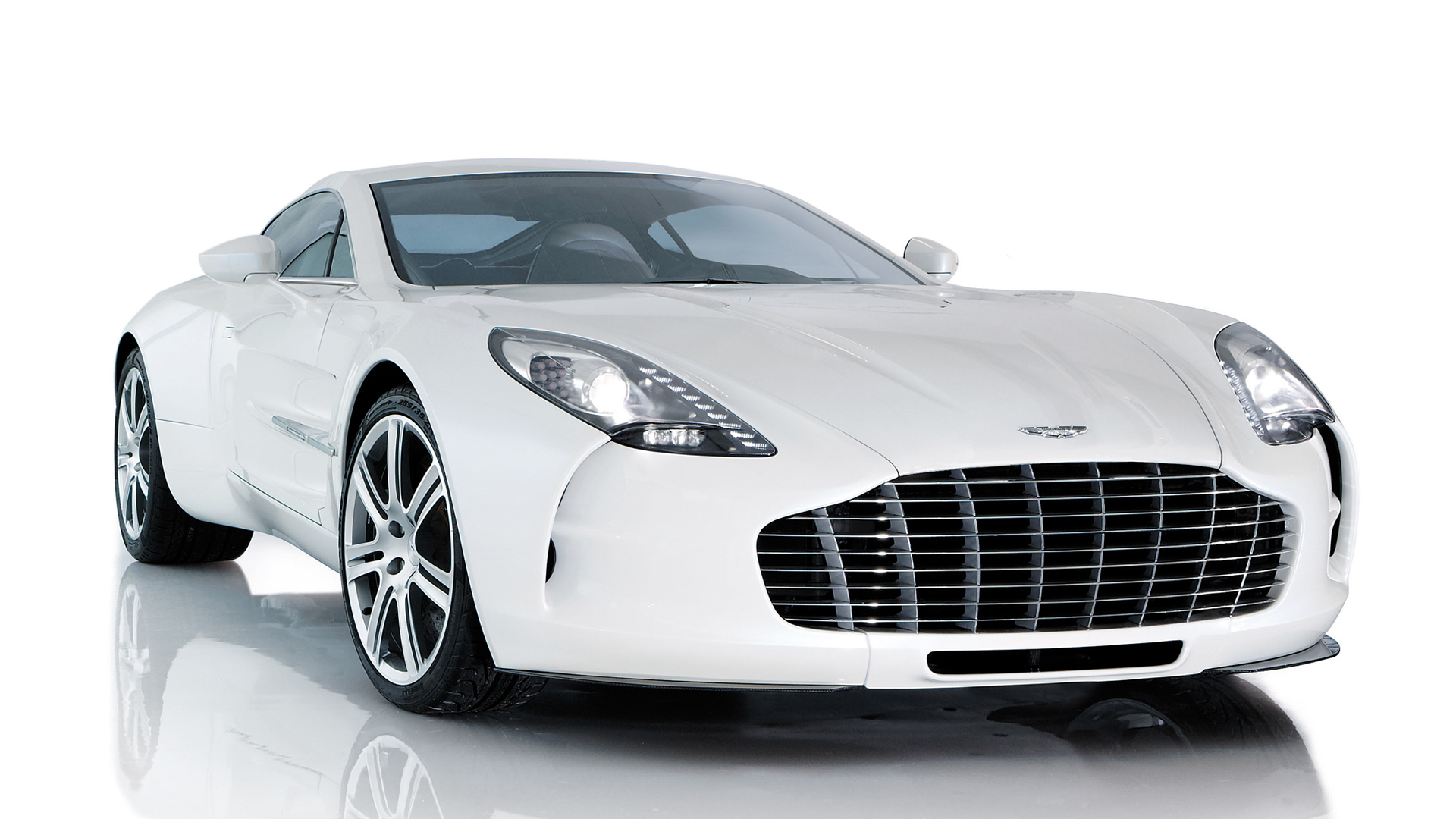 White Aston Martin One-77 Coupe HD Wallpaper