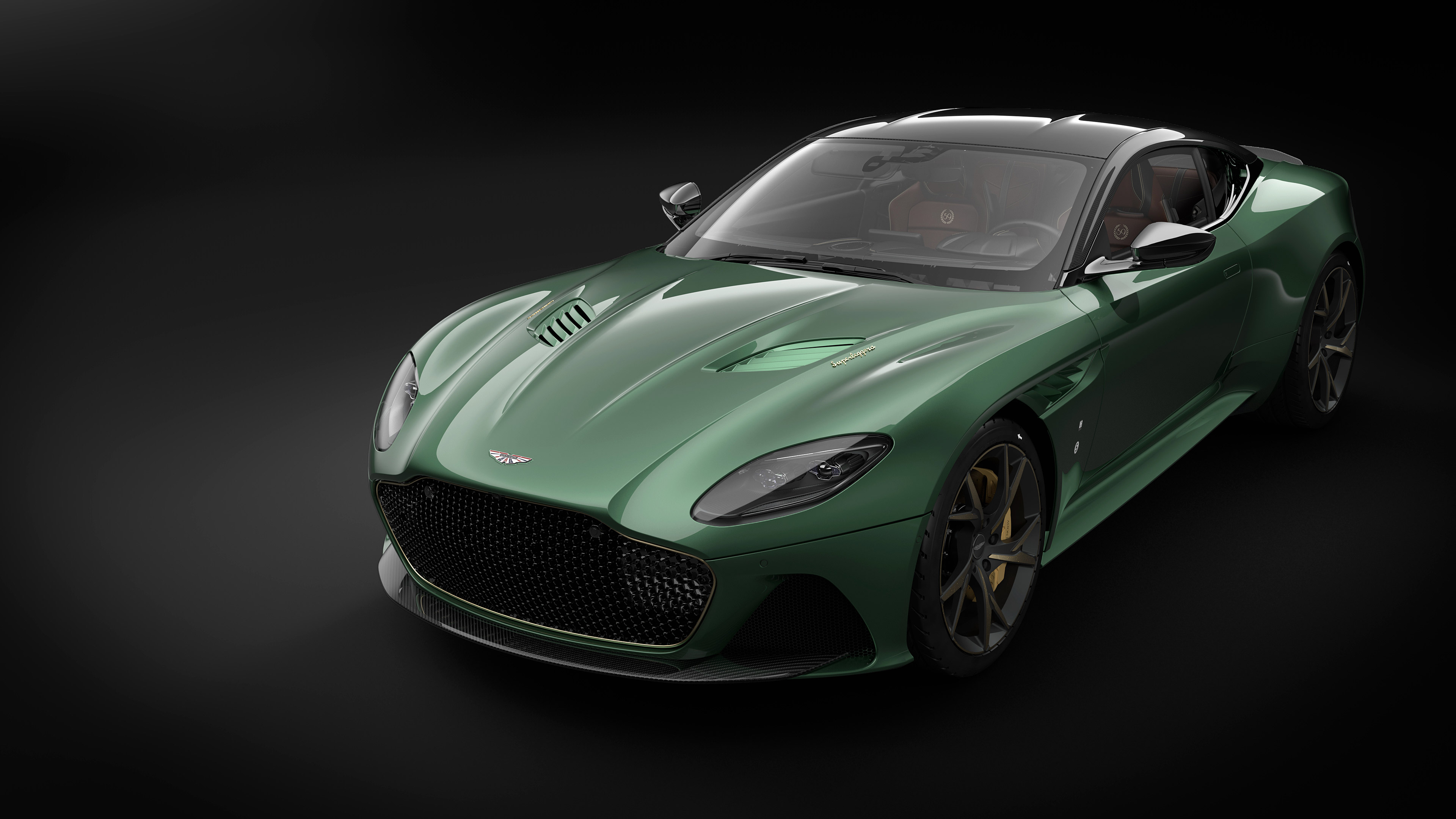 Green 2019 Aston Martin DBS 59 Coupe HD Wallpaper