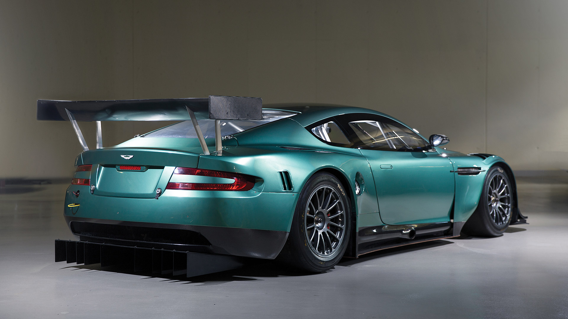 Green Aston Martin DBR9 Race Car HD Wallpaper