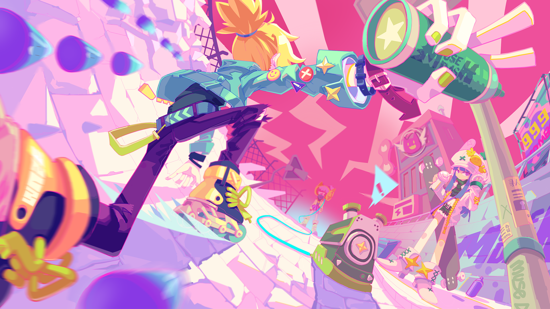 Marija and Rin from Muse Dash HD Wallpaper