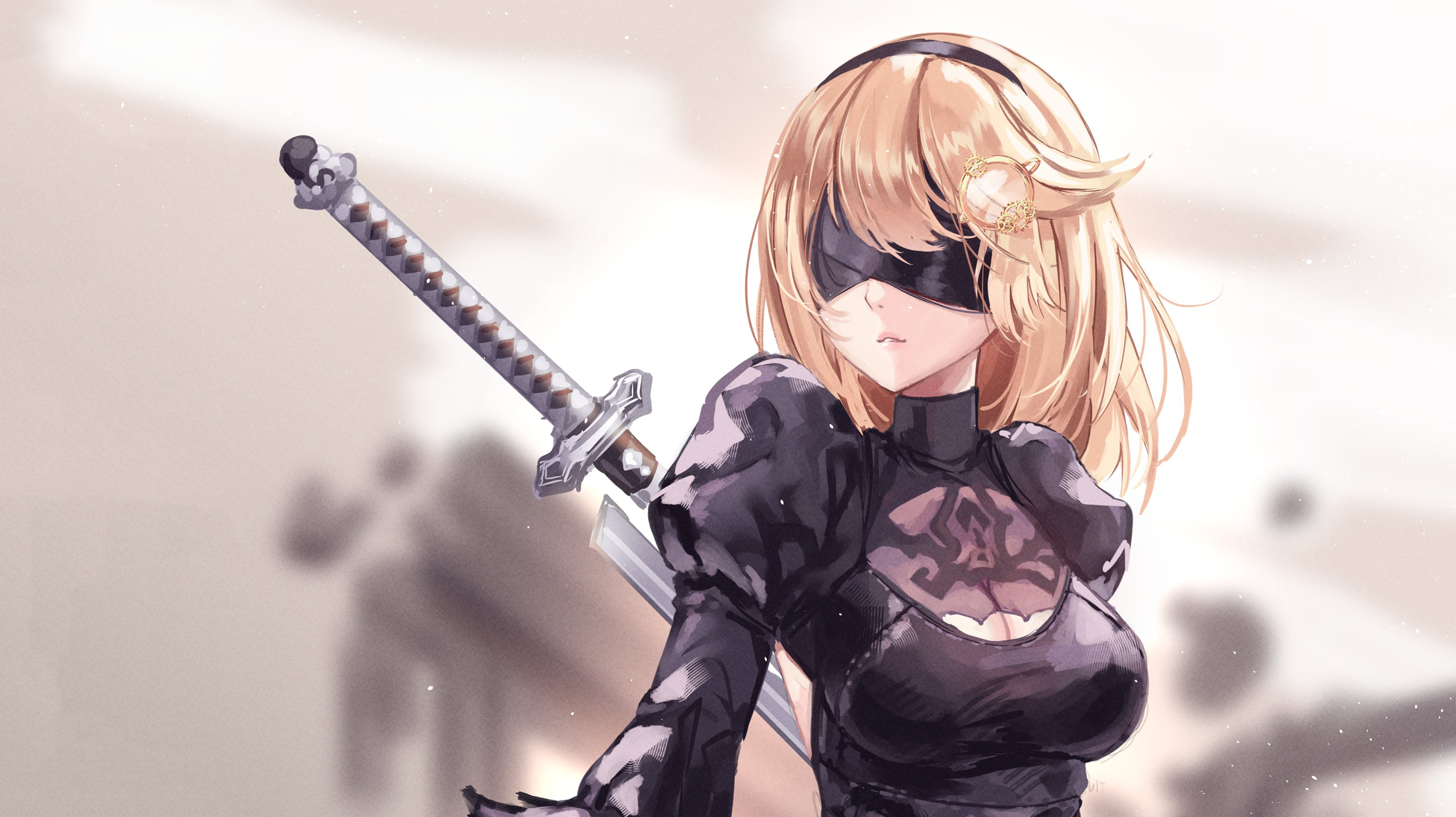 YoRHa No.2 Type B from NieR: Automata HD Wallpaper