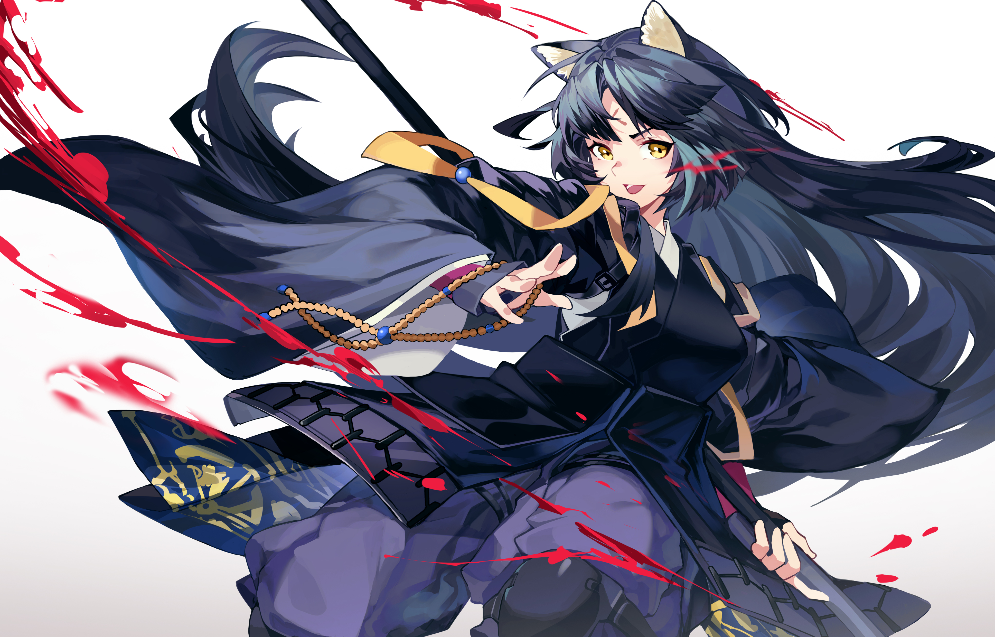 Saga from Arknights 4K HD Wallpaper