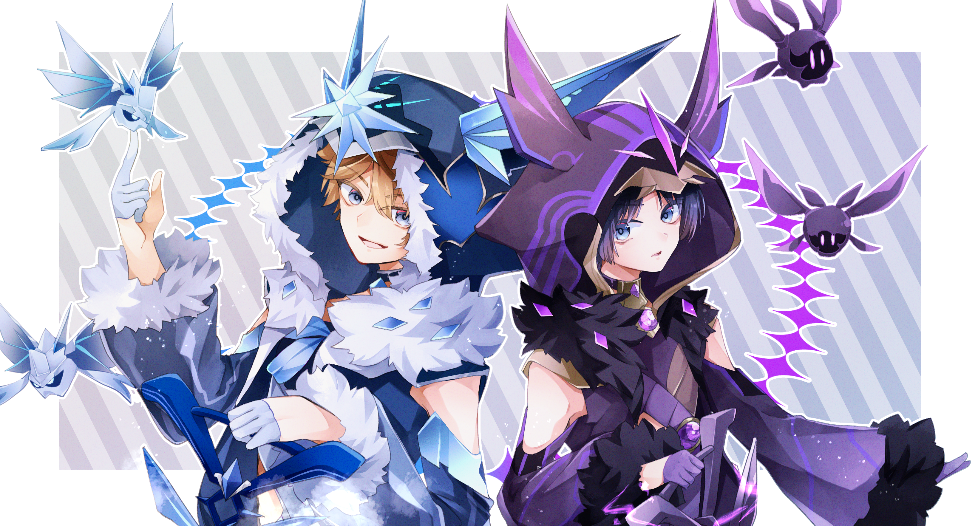 Tartaglia and Scaramouche from Genshin Impact HD Wallpaper