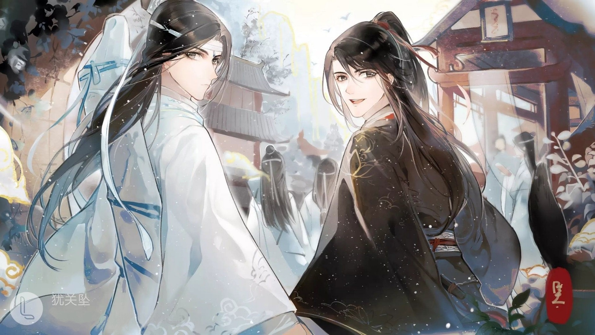 Lan Zhan and Wei Wuxian from Mo Dao Zu Shi HD Wallpaper