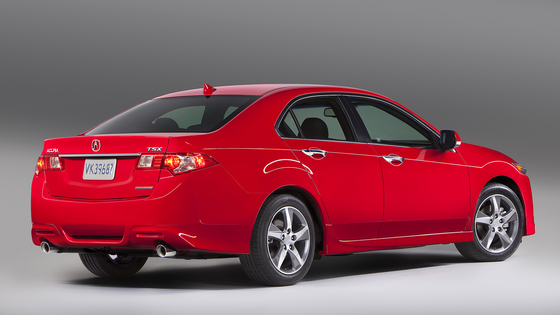Red 2011 Acura TSX Special Edition Sedan HD Wallpaper