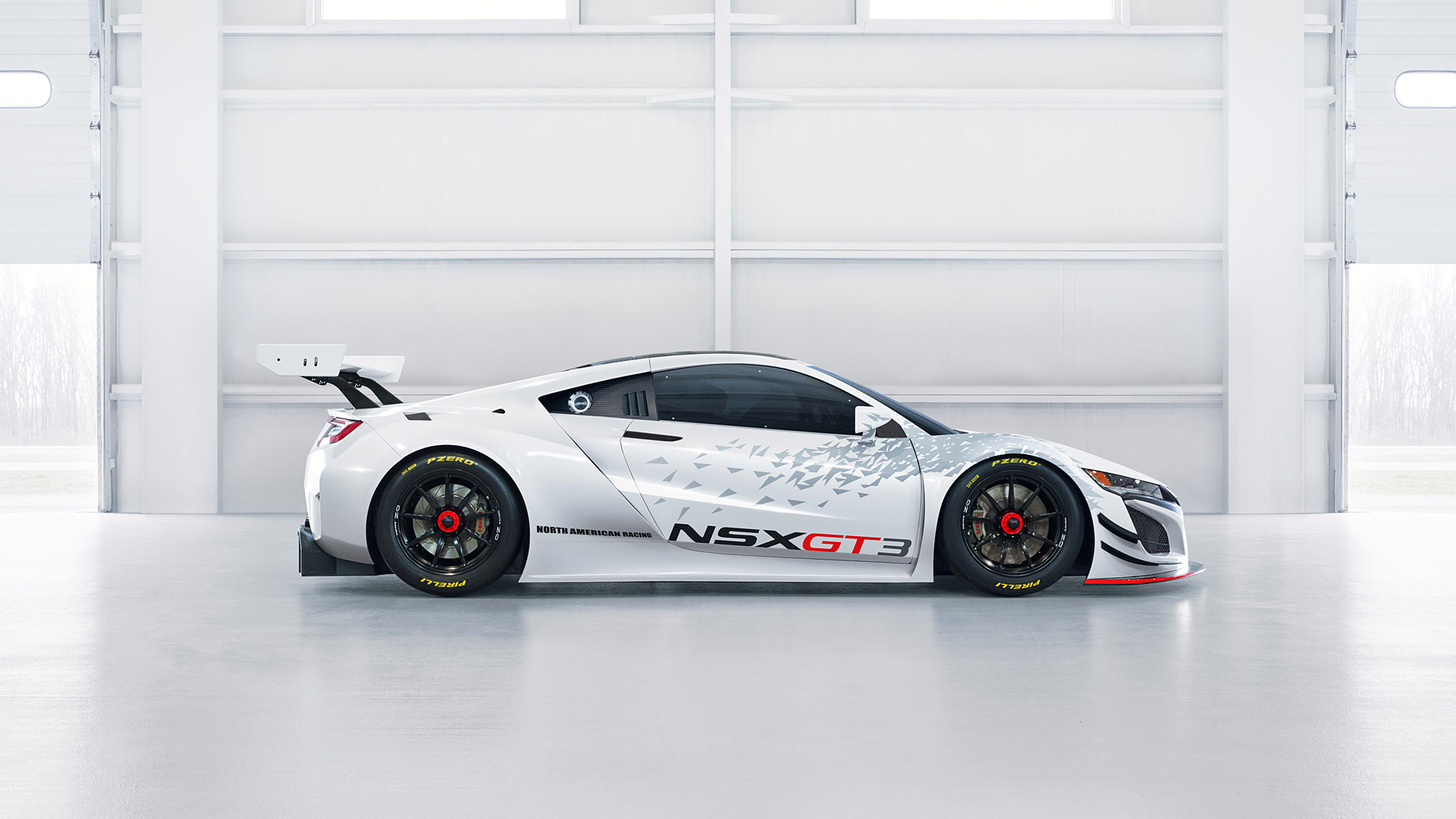 White 2017 Acura NSX GT3 Race Car HD Wallpaper