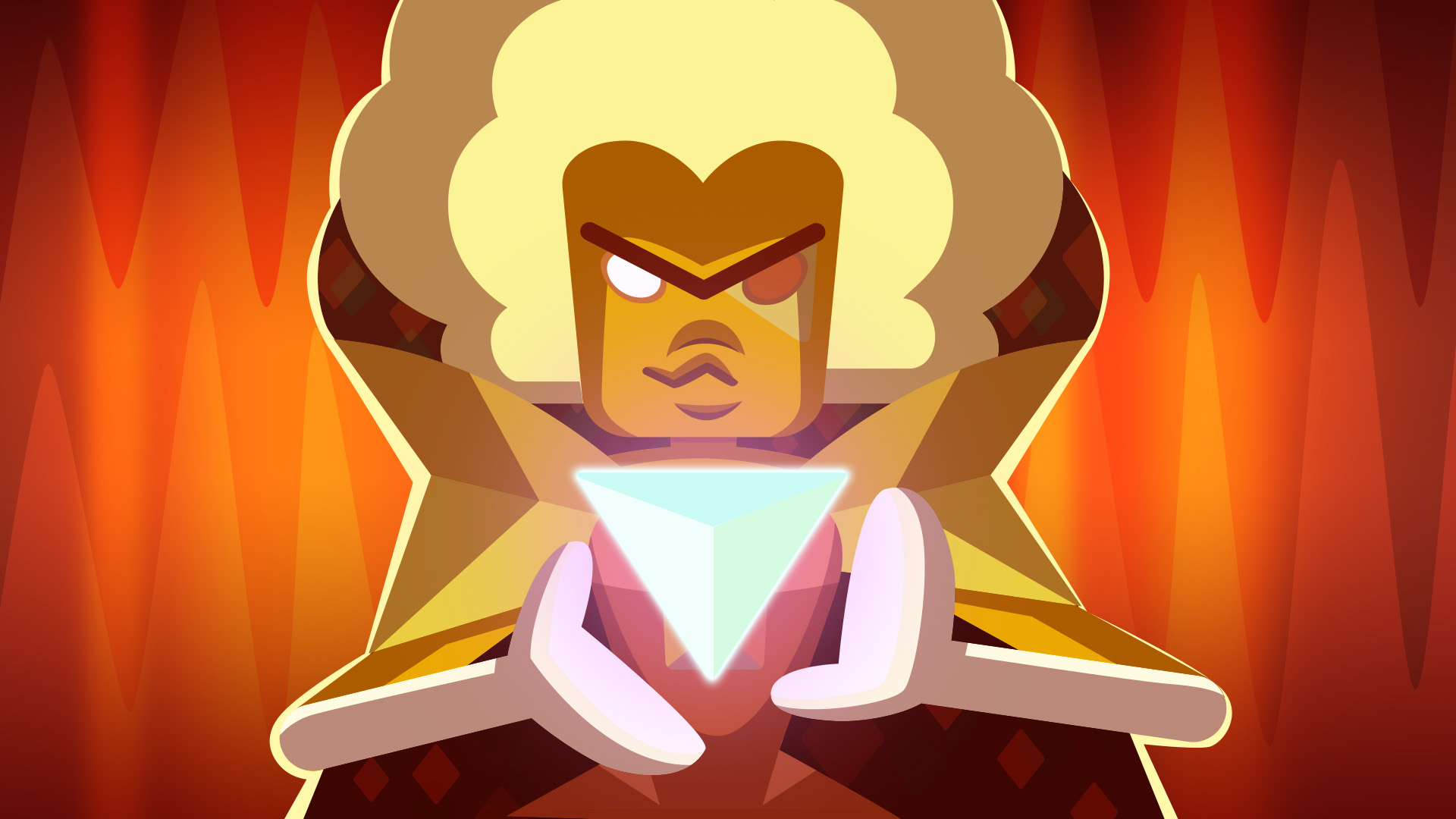 Hessonite from Steven Universe holding the Prism HD Wallpaper