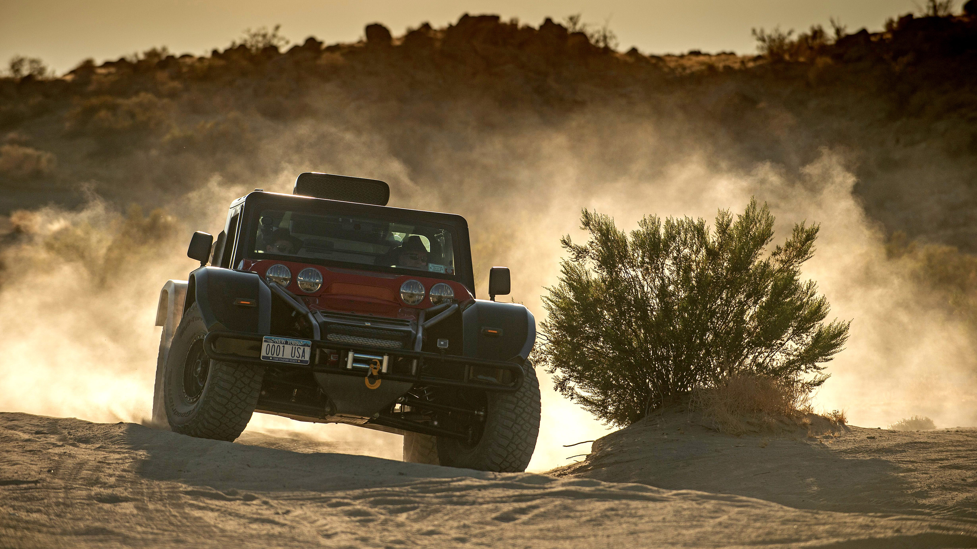 2021 SCG Boot Off-Road Rally Car in Desert HD Wallpaper