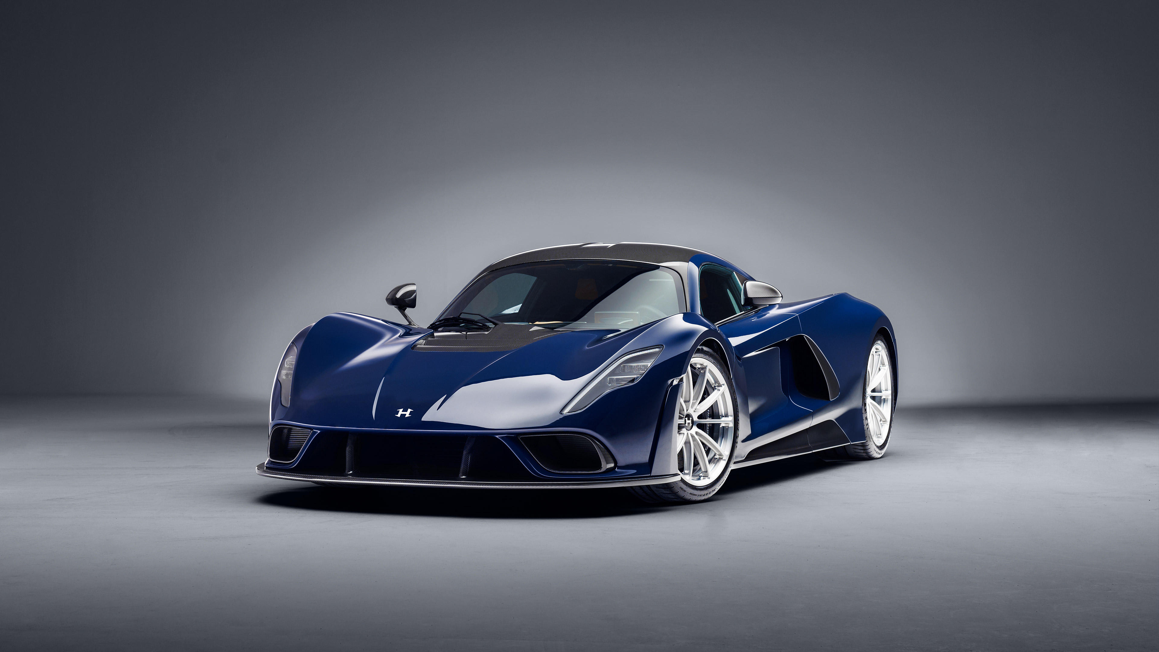 Blue 2021 Hennessey Venom F5 Supercar Coupe HD Wallpaper