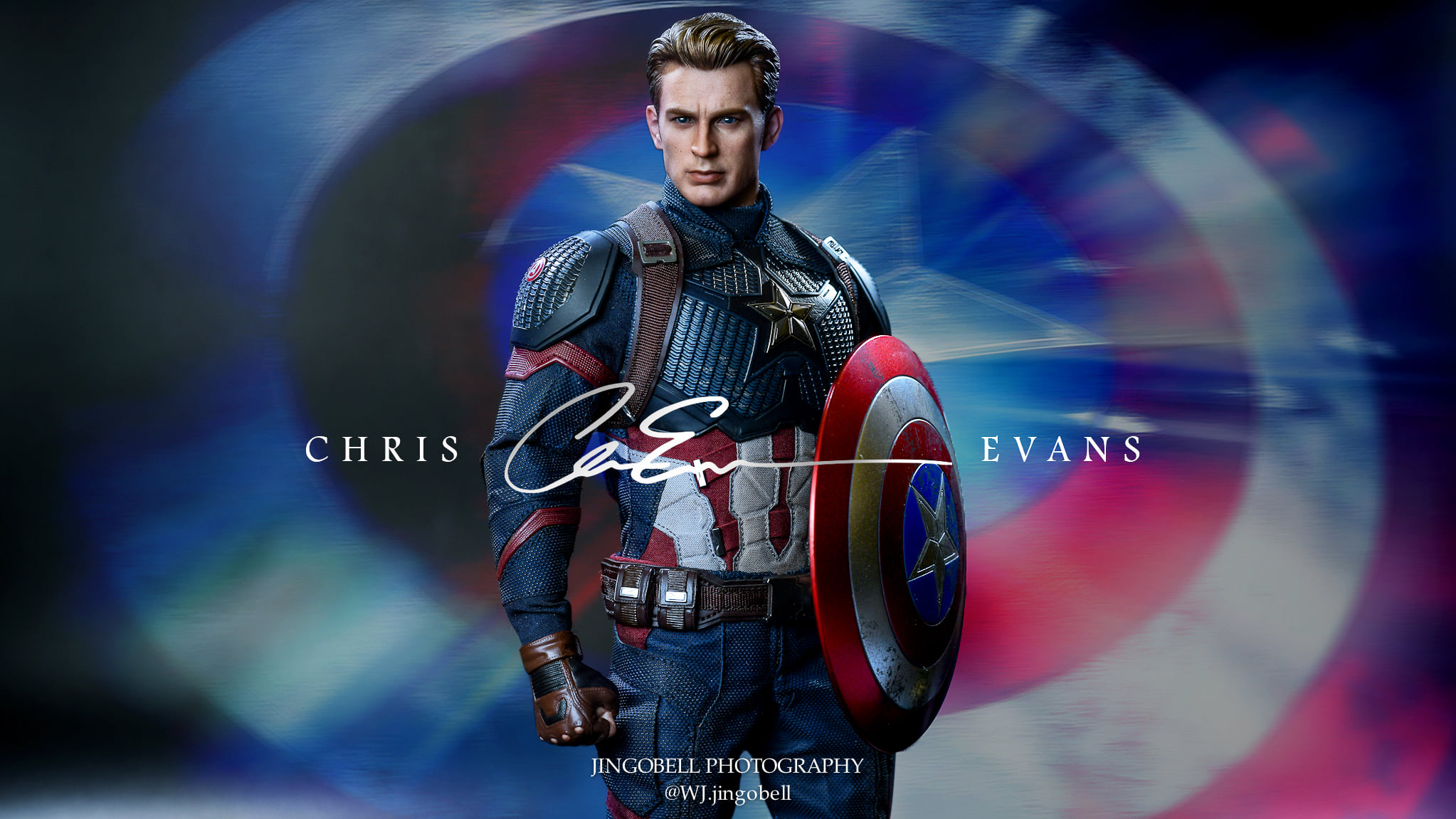 Captain America (Chris Evans) from Avengers 4 Hot Toys Figurine HD Wallpaper
