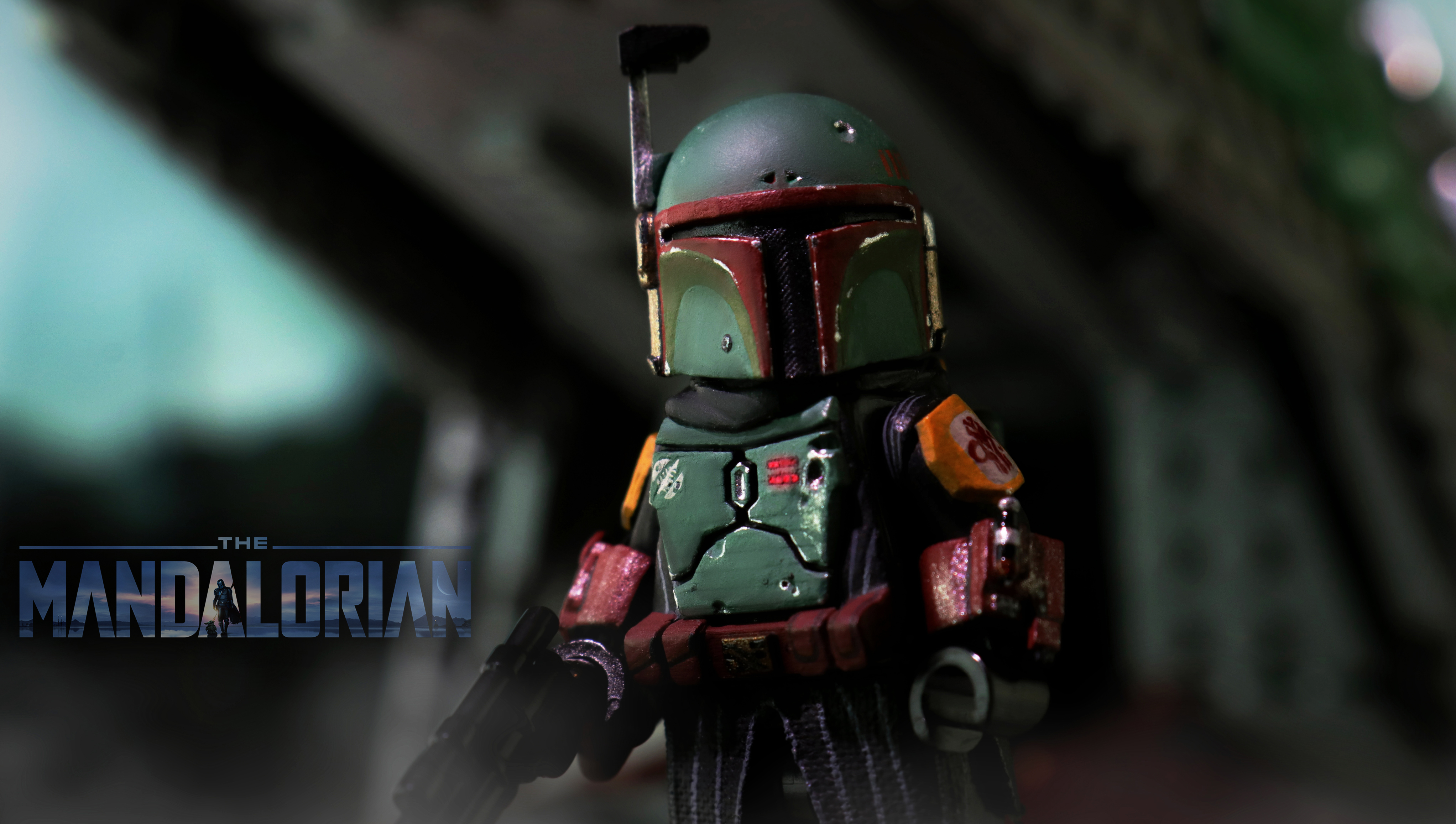 Boba Fett from The Mandalorian LEGO figure HD Wallpaper