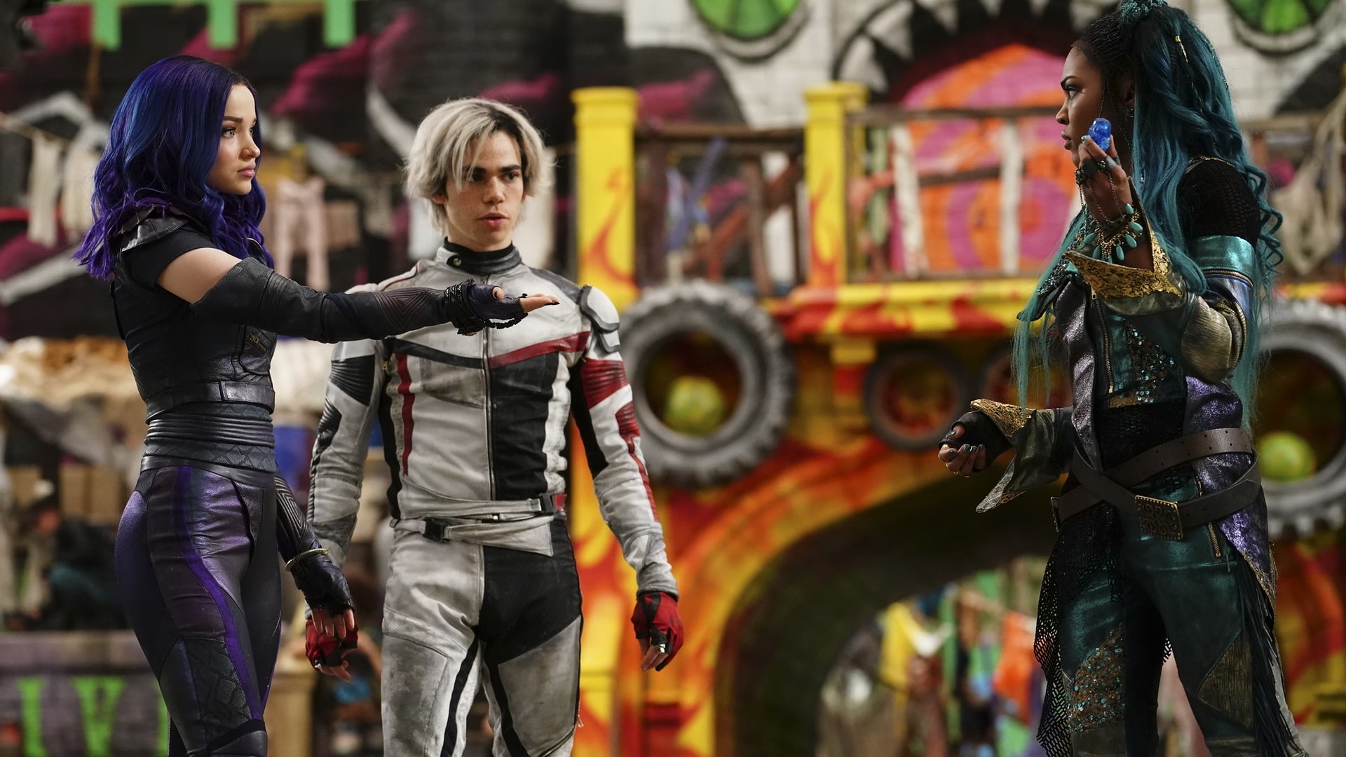 Mal, Harry, and Uma from Descendants HD Wallpaper