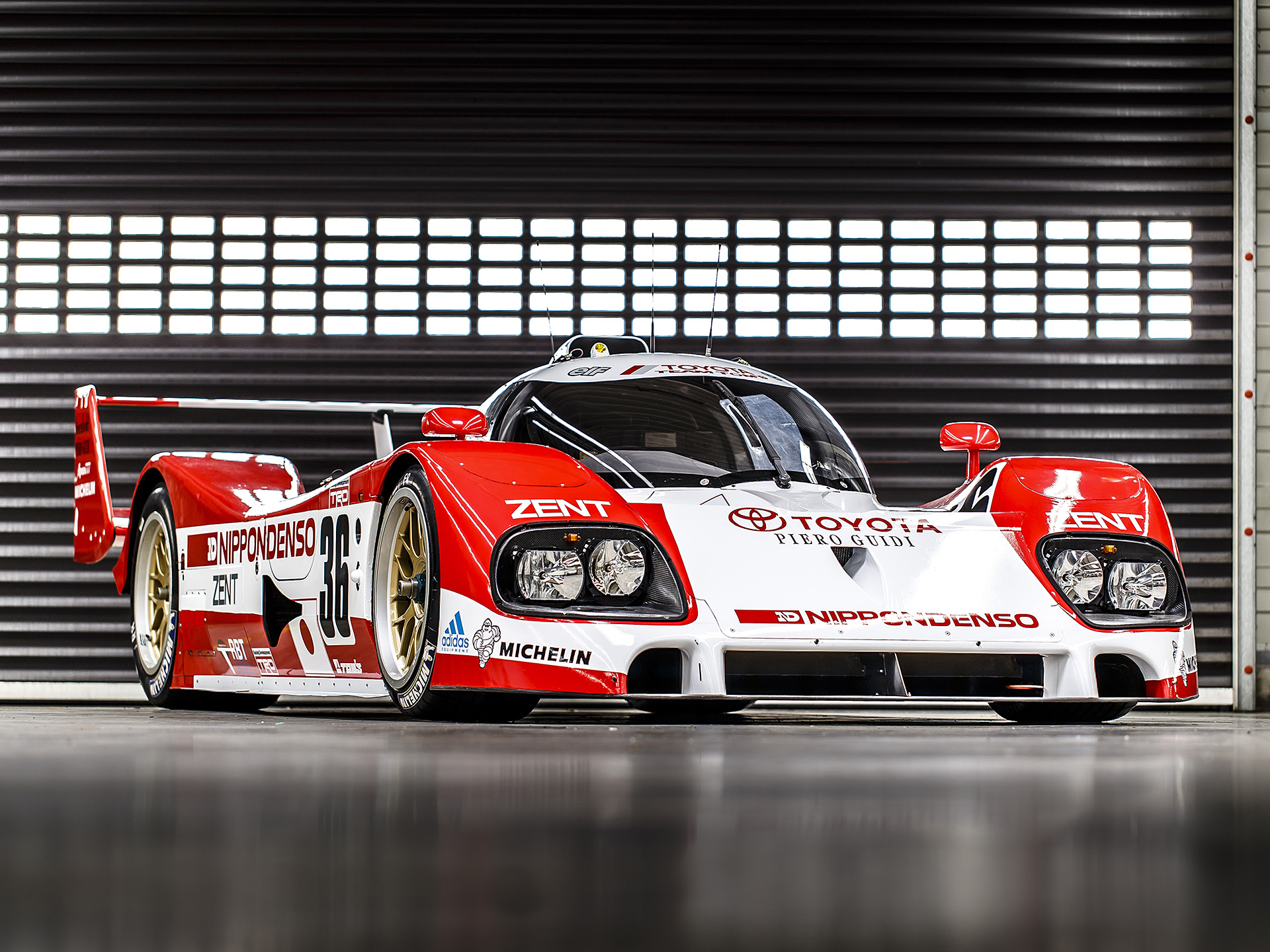Toyota TS010 race car with ZENT livery HD Wallpaper