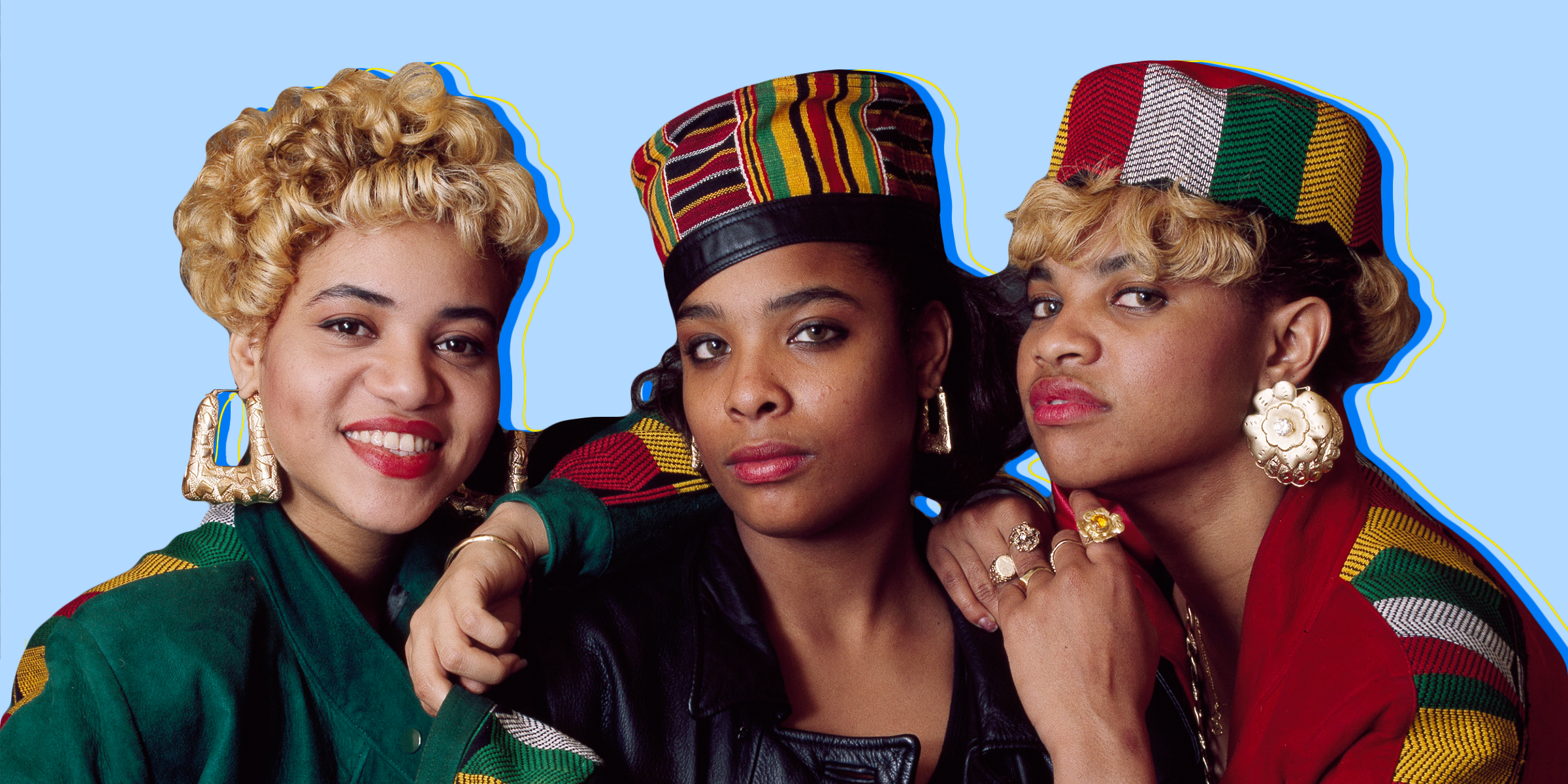 Salt-N-Pepa group portrait HD Wallpaper