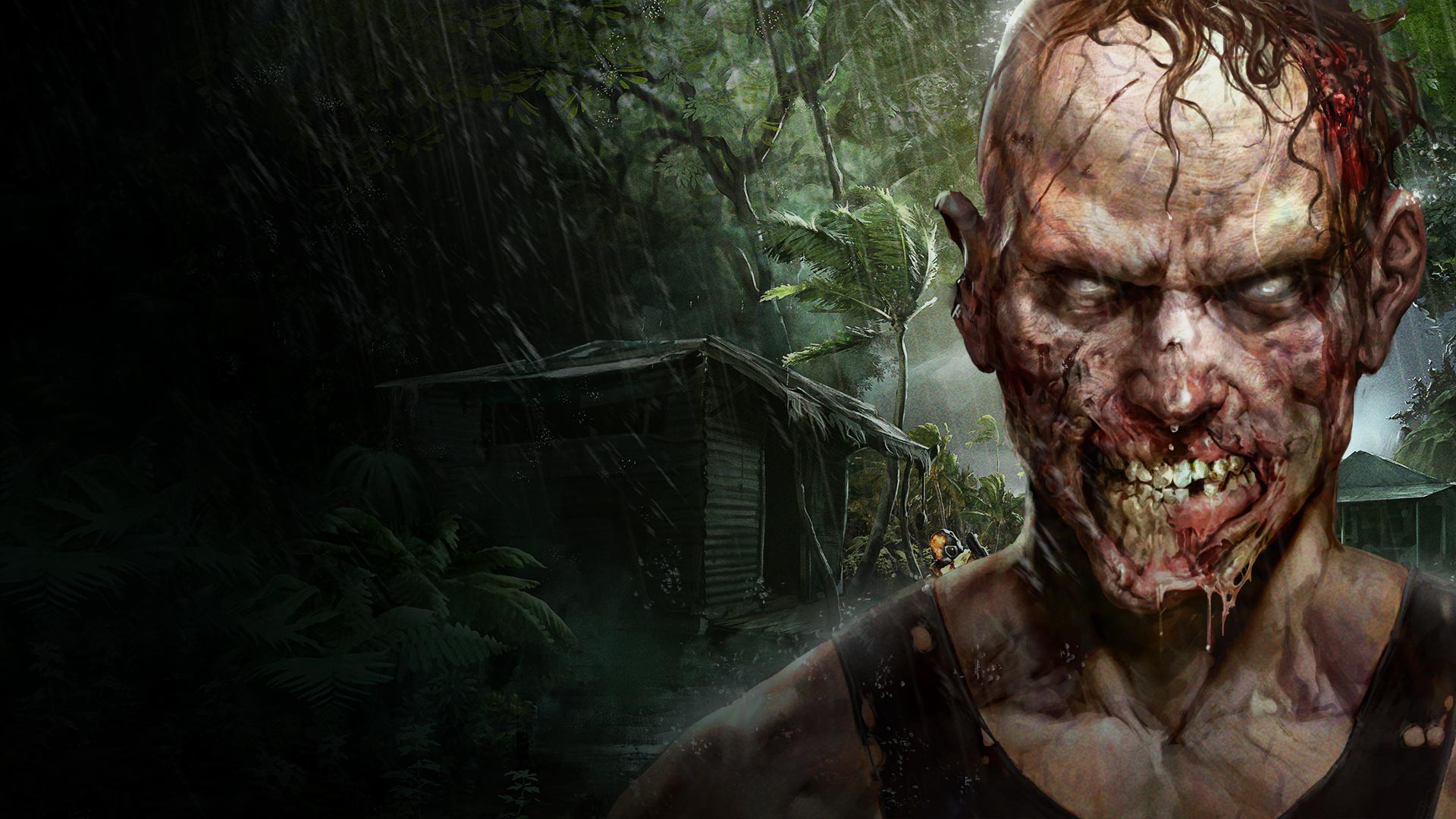 Dead Island: Riptide zombie in jungle HD Wallpaper
