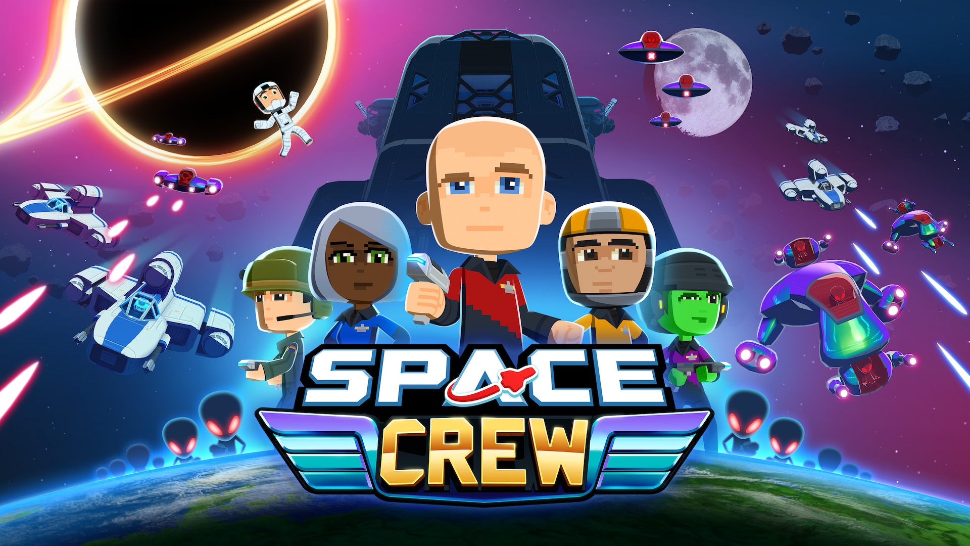 Space Crew video game promotional art HD Wallpaper