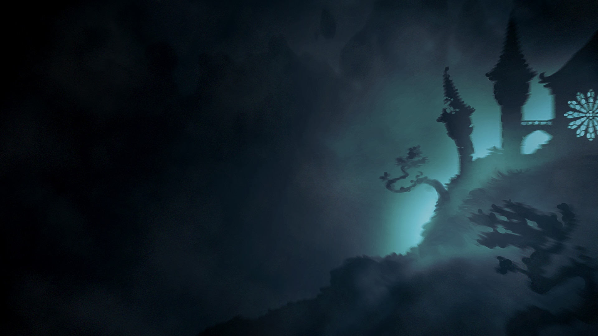 Nidhogg 2 castle silhouette HD Wallpaper