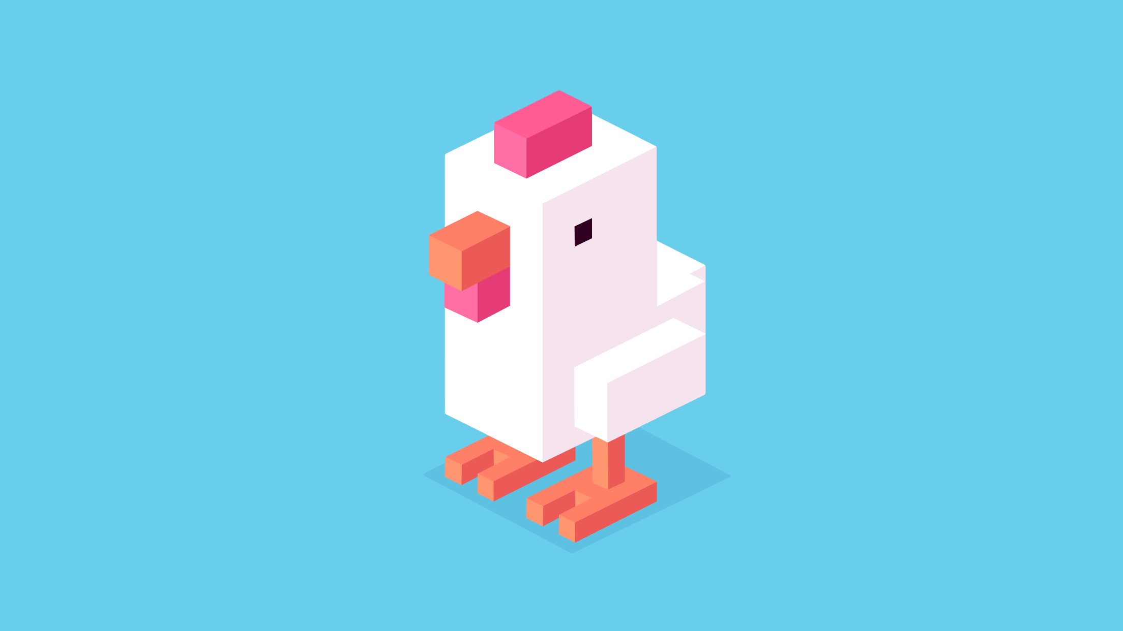 Chicken from Crossy Road HD Wallpaper