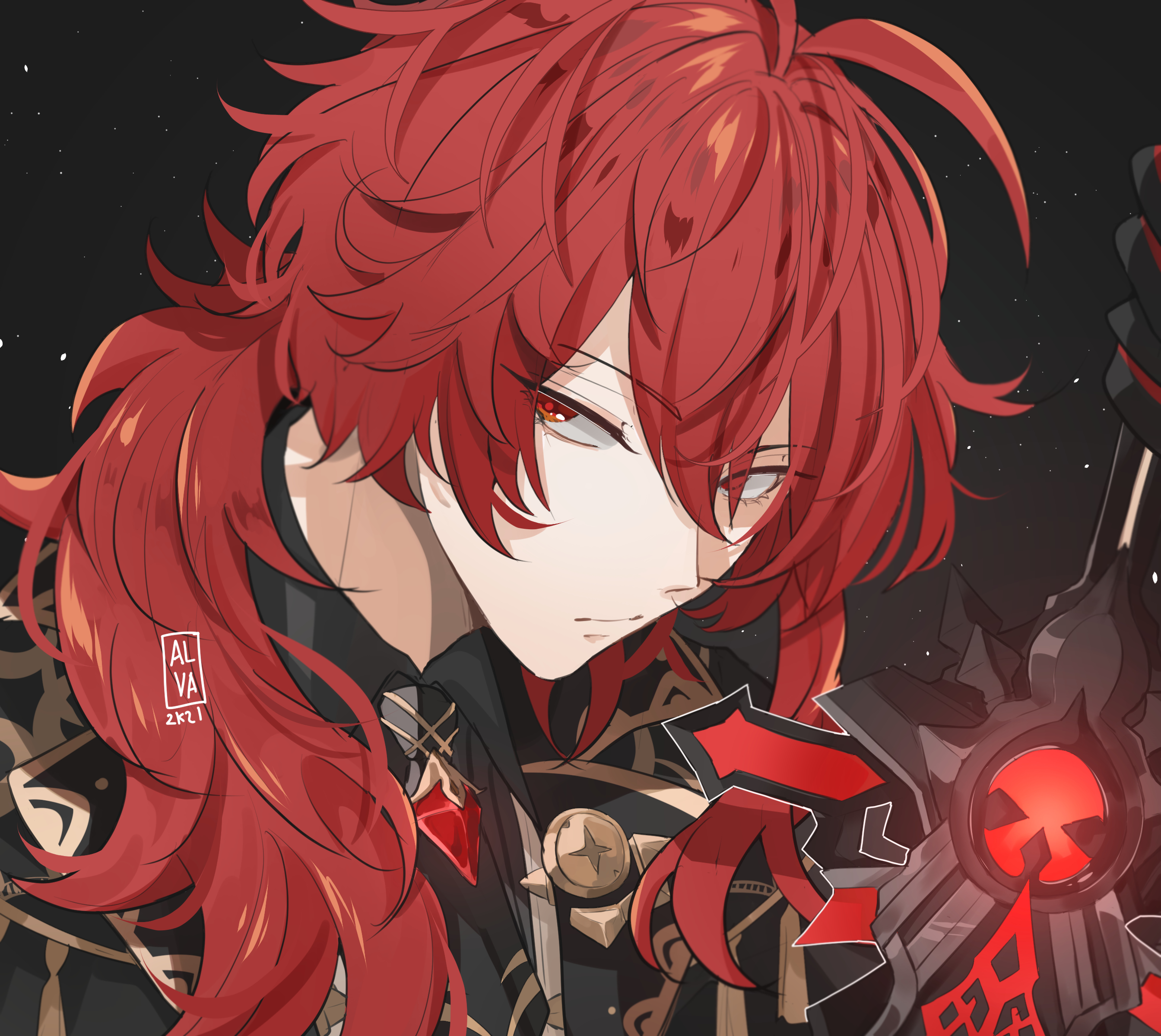 Diluc from Genshin Impact HD Wallpaper