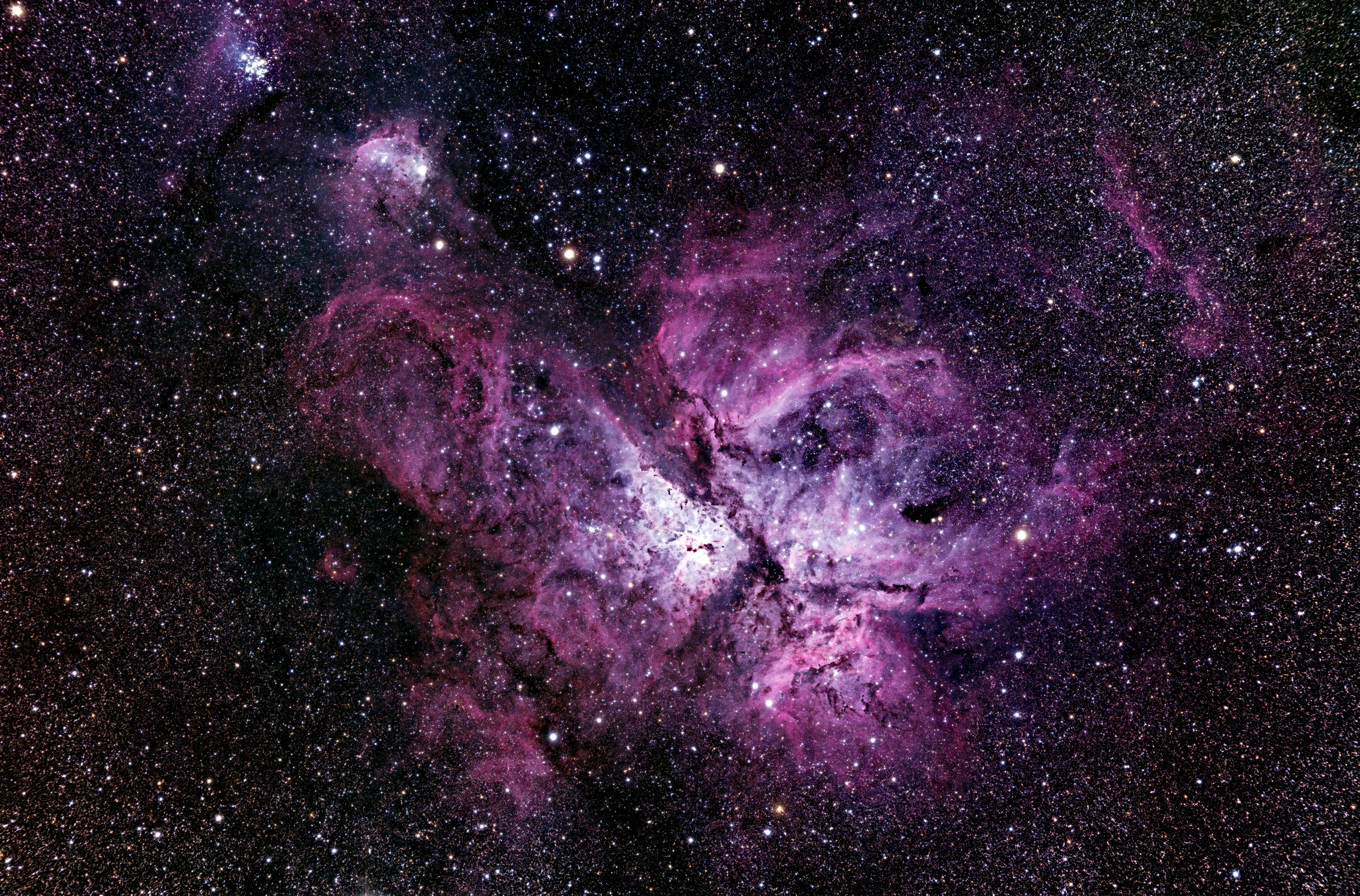 Carina Nebula in Space with Stars HD Wallpaper