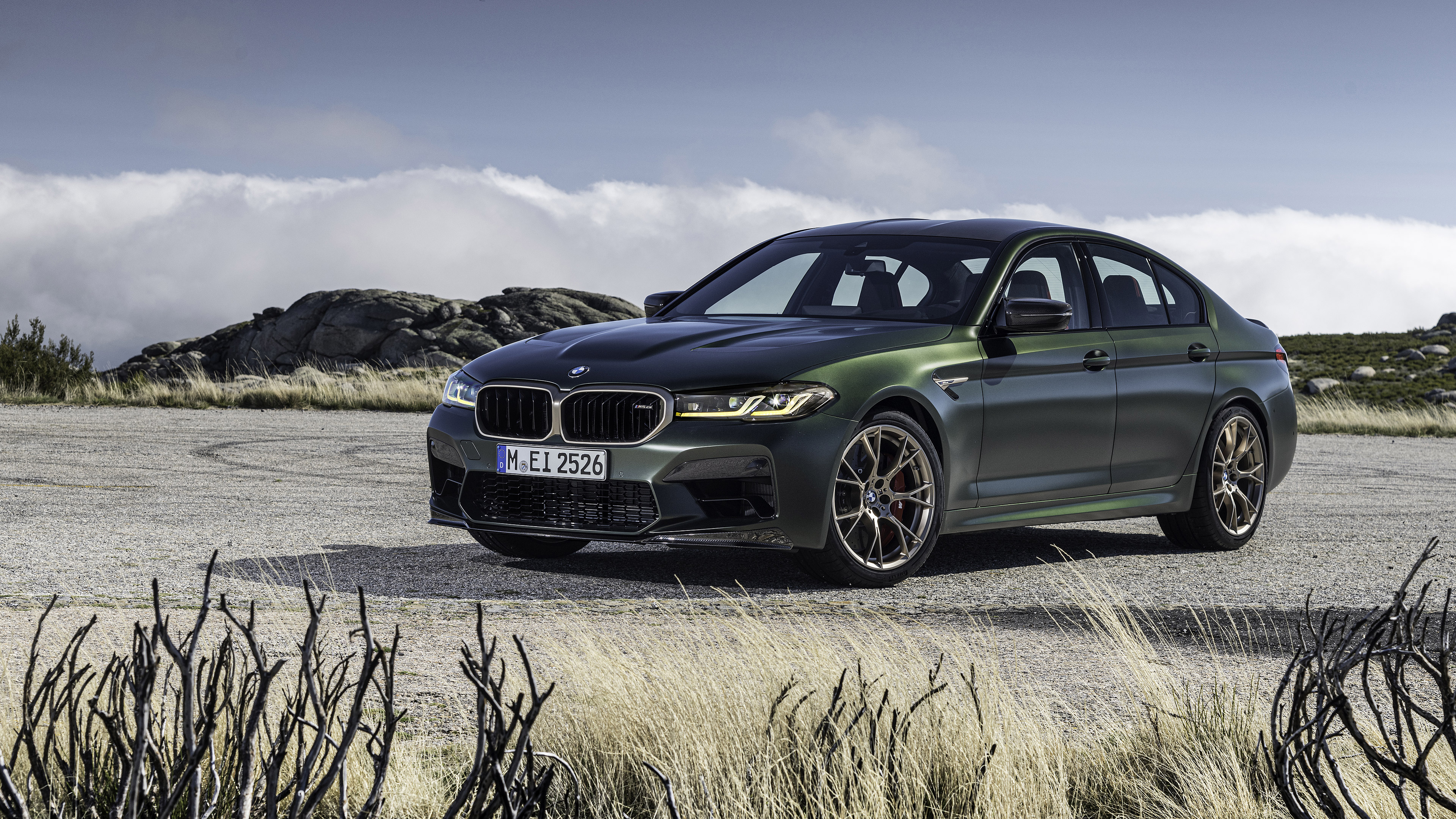 Green BMW M5 4K HD Wallpaper