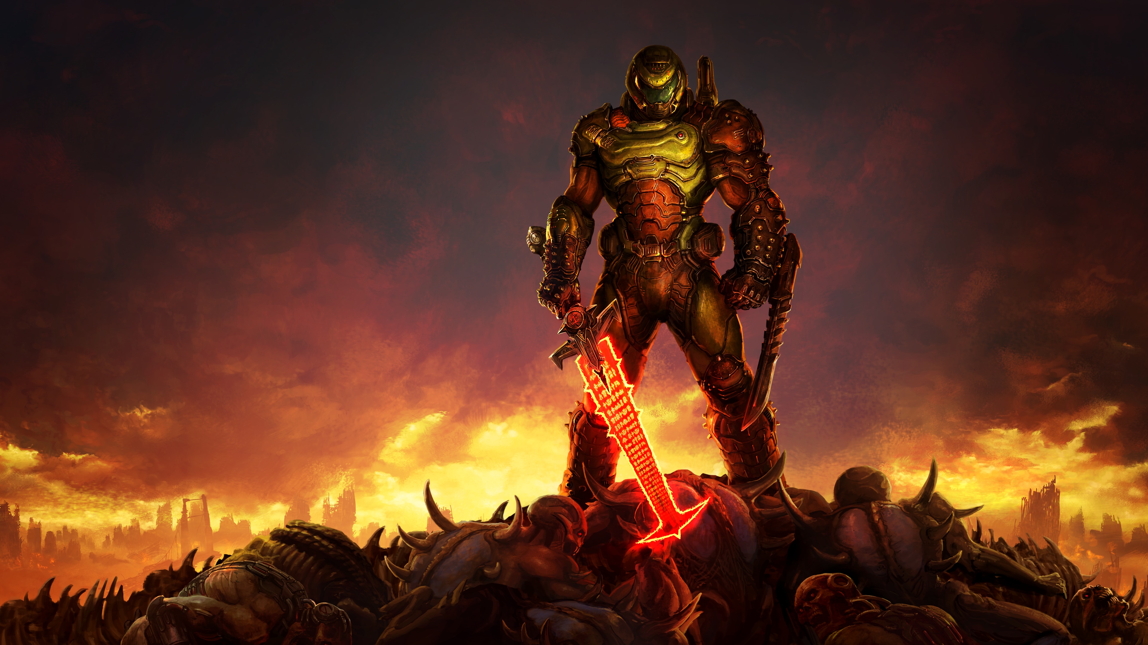 Doom Slayer from DOOM Eternal 4K HD Wallpaper