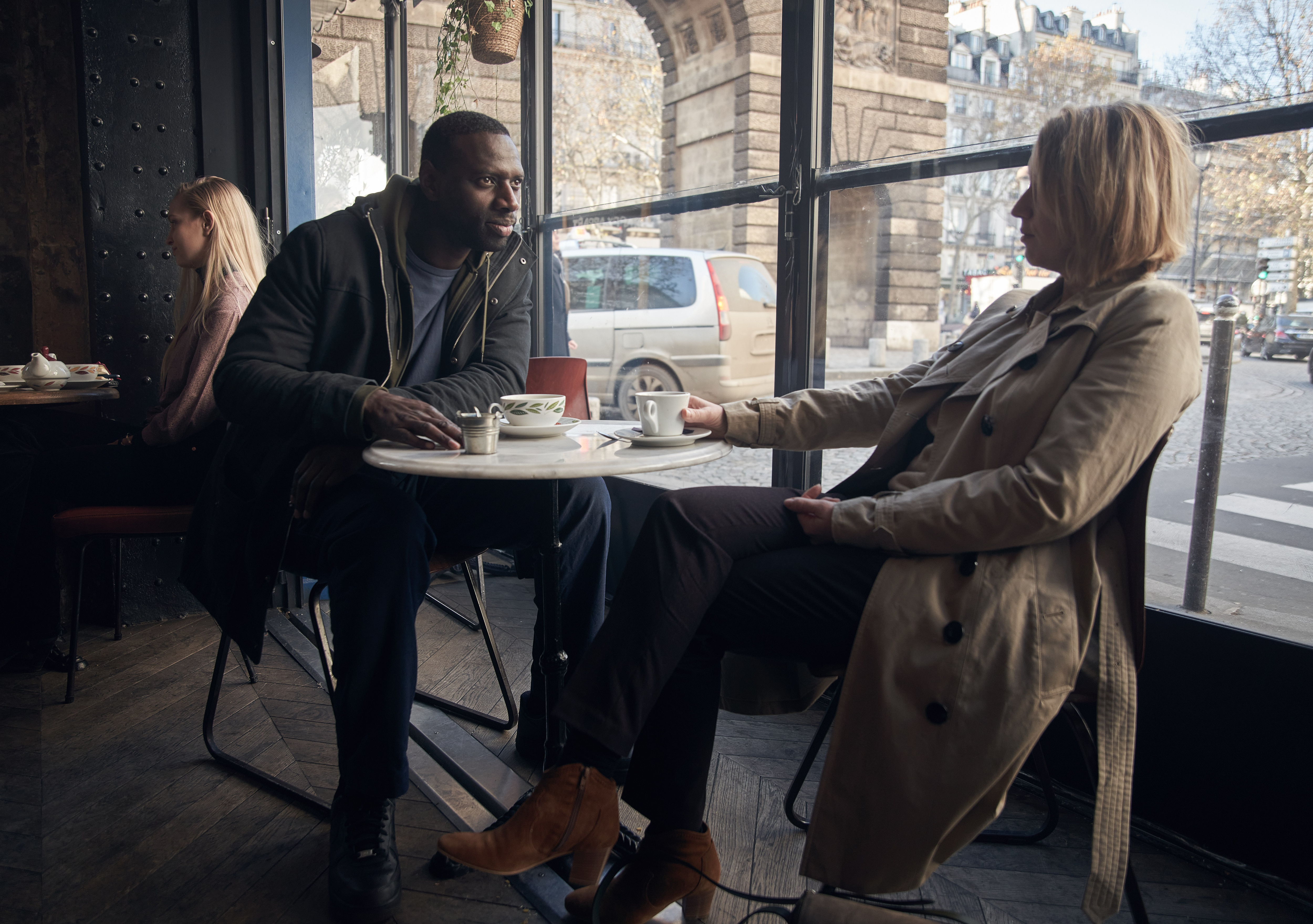 Omar Sy and Ludivine Sagnier from Lupin 4K HD Wallpaper