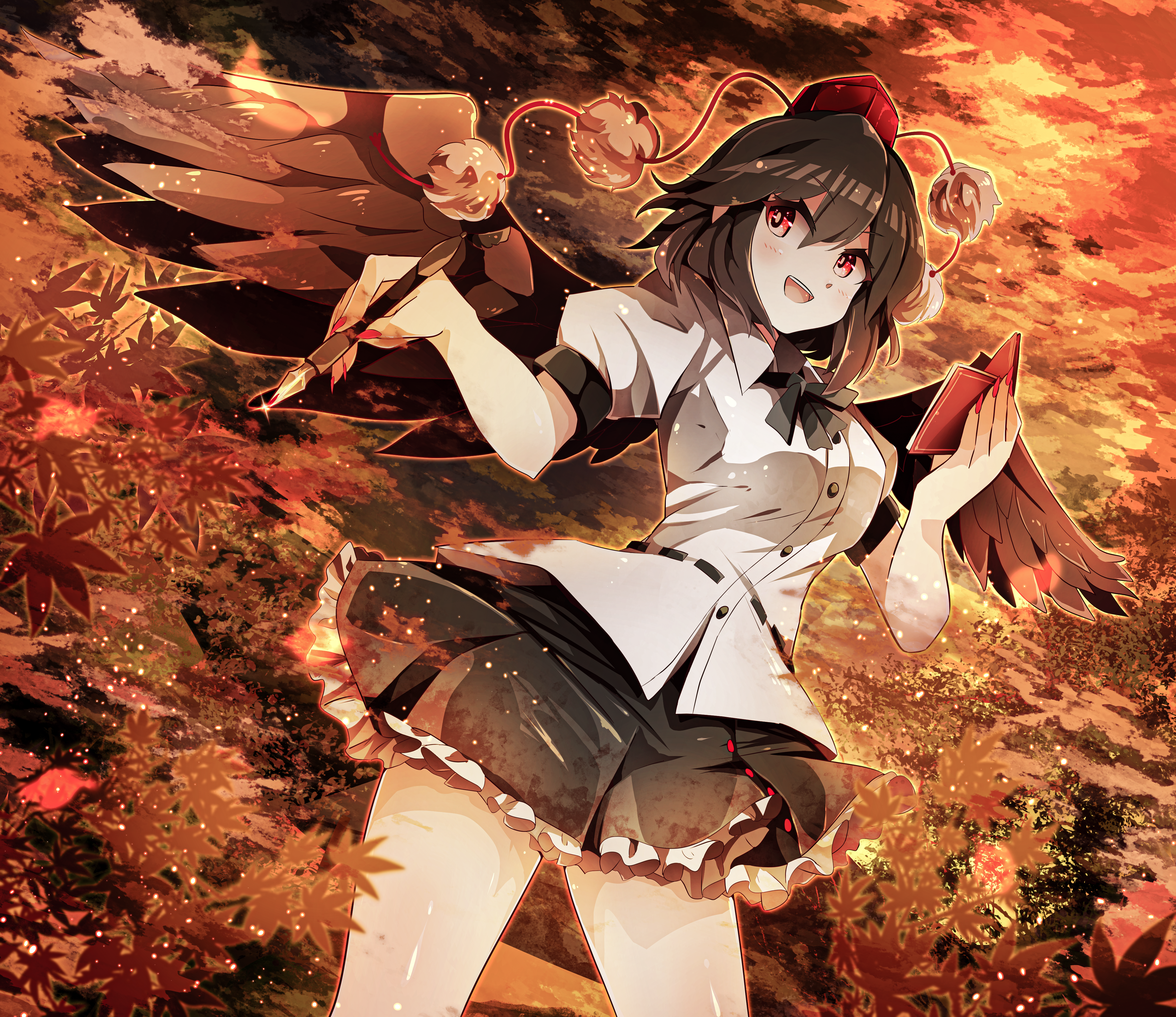 Aya Shameimaru from Touhou Project 4K HD Wallpaper