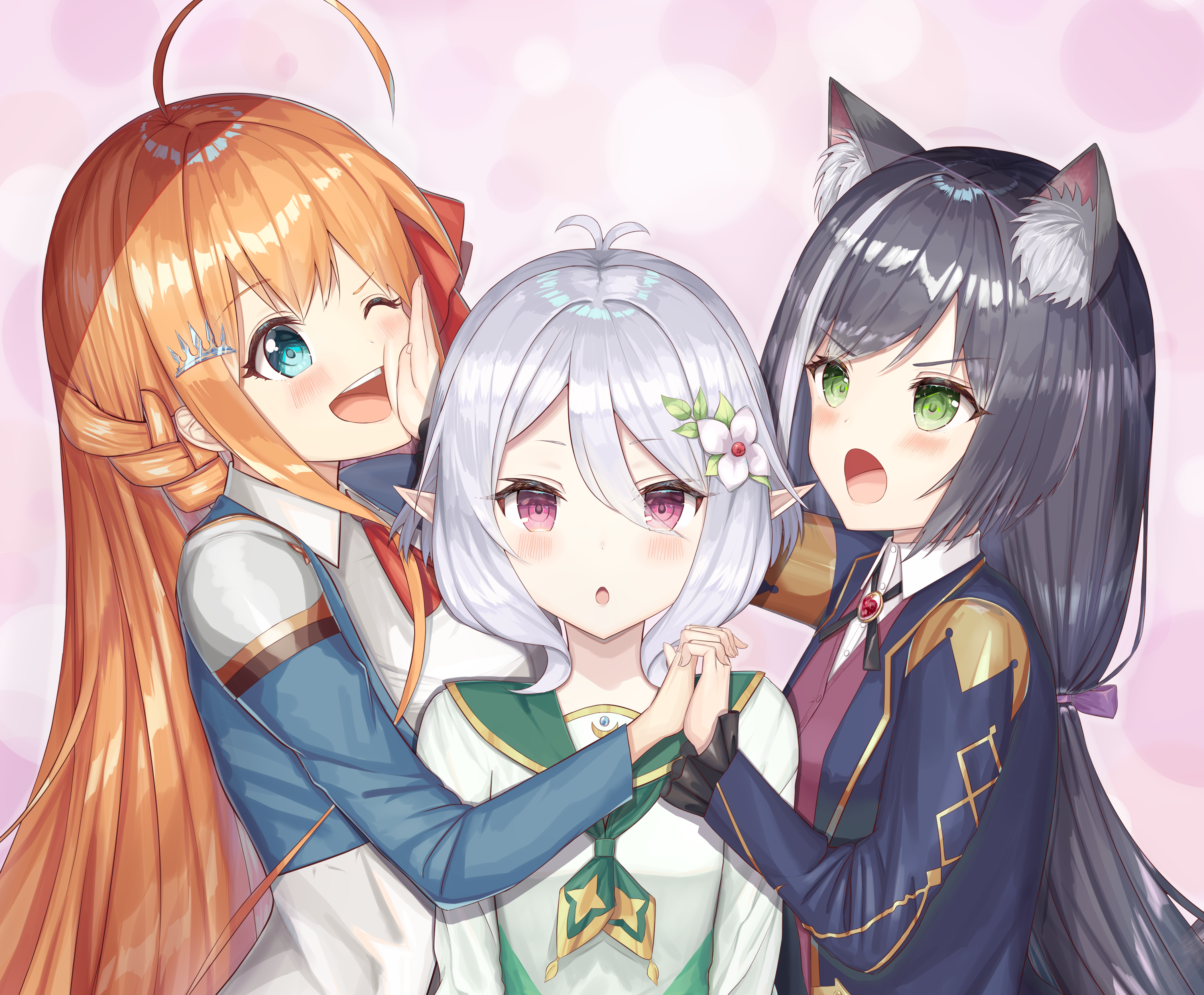 Karyl, Pecorine, and Kokoro from Princess Connect! Re:Dive HD Wallpaper