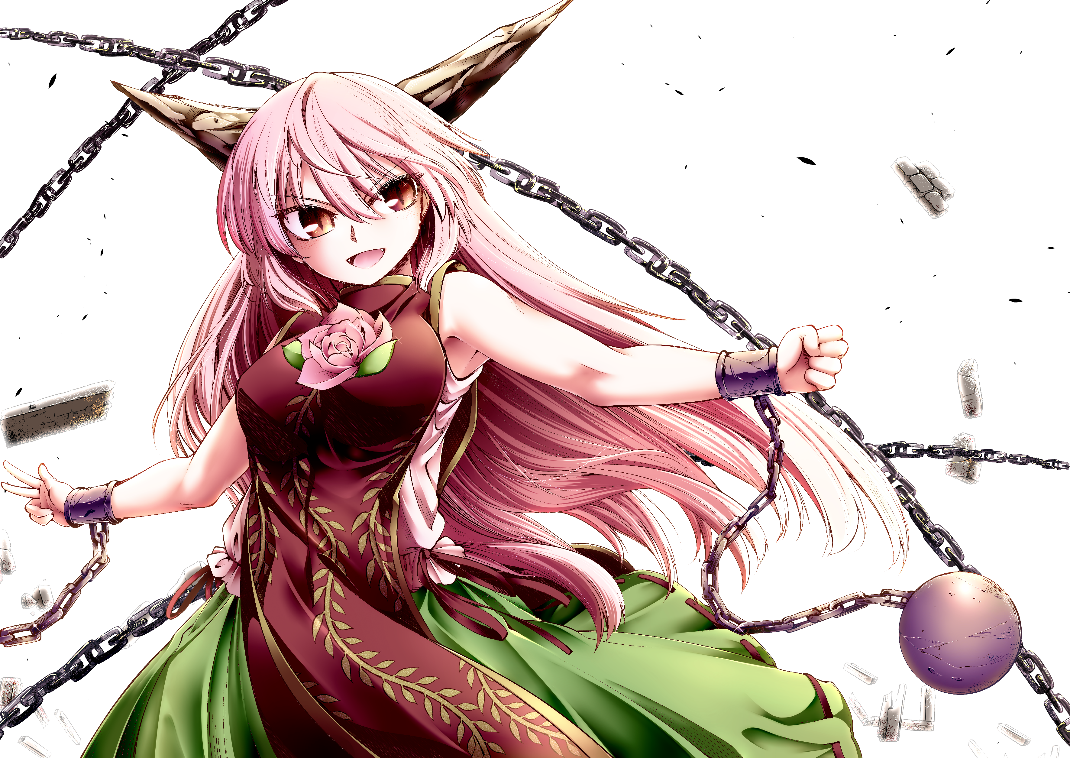 Kasen Ibaraki from Touhou Project HD Wallpaper