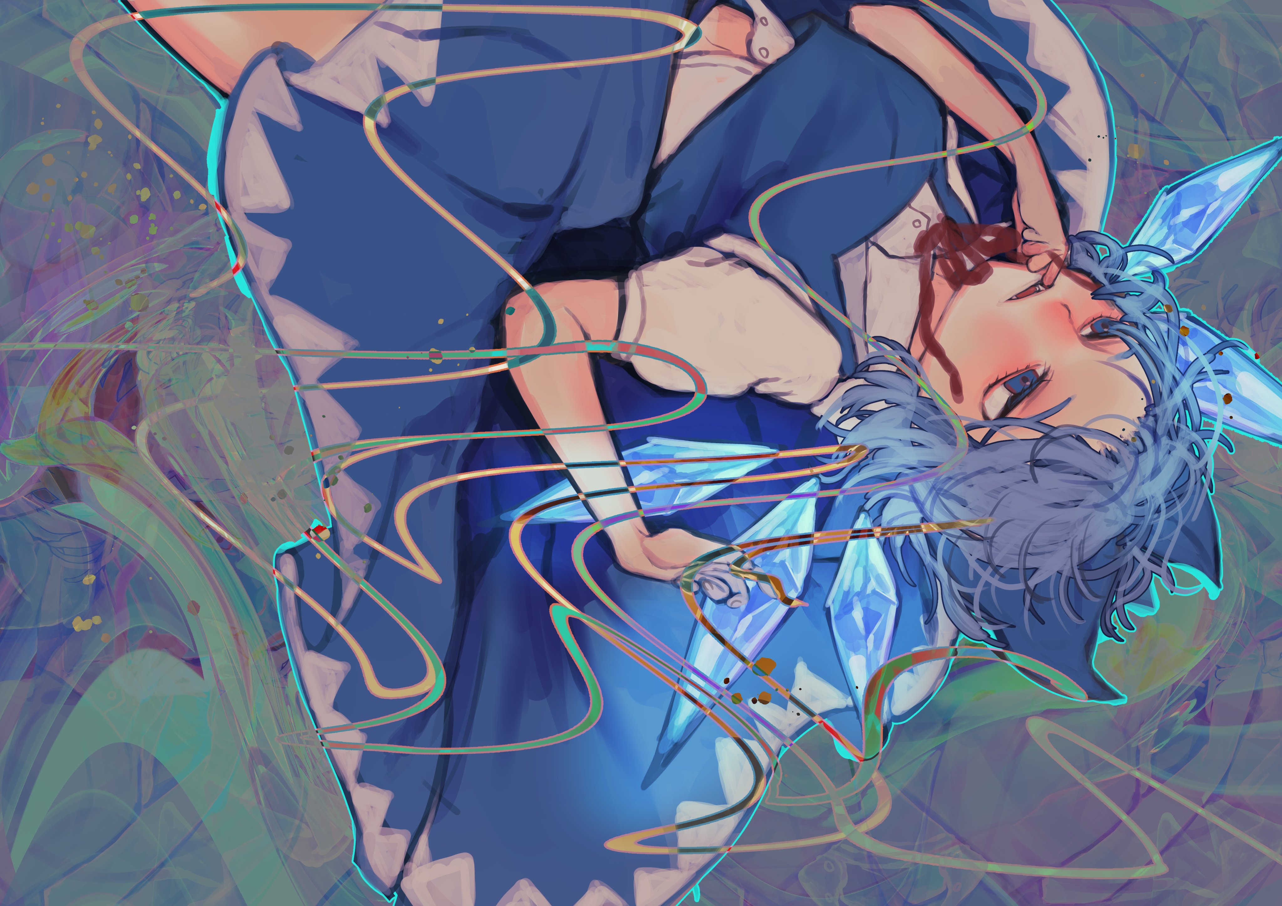 Cirno from Touhou 4K HD Wallpaper