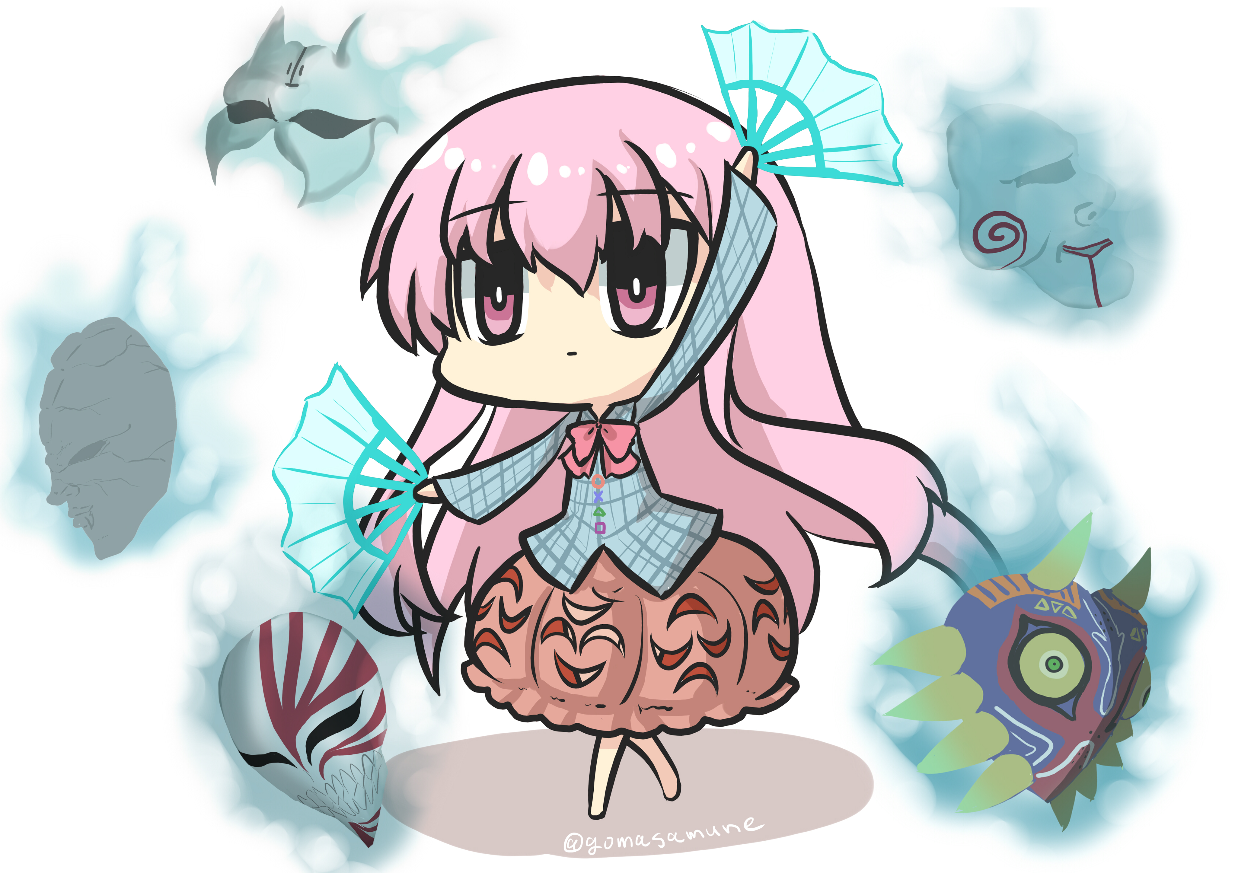 Hata no Kokoro from Touhou 4K HD Wallpaper